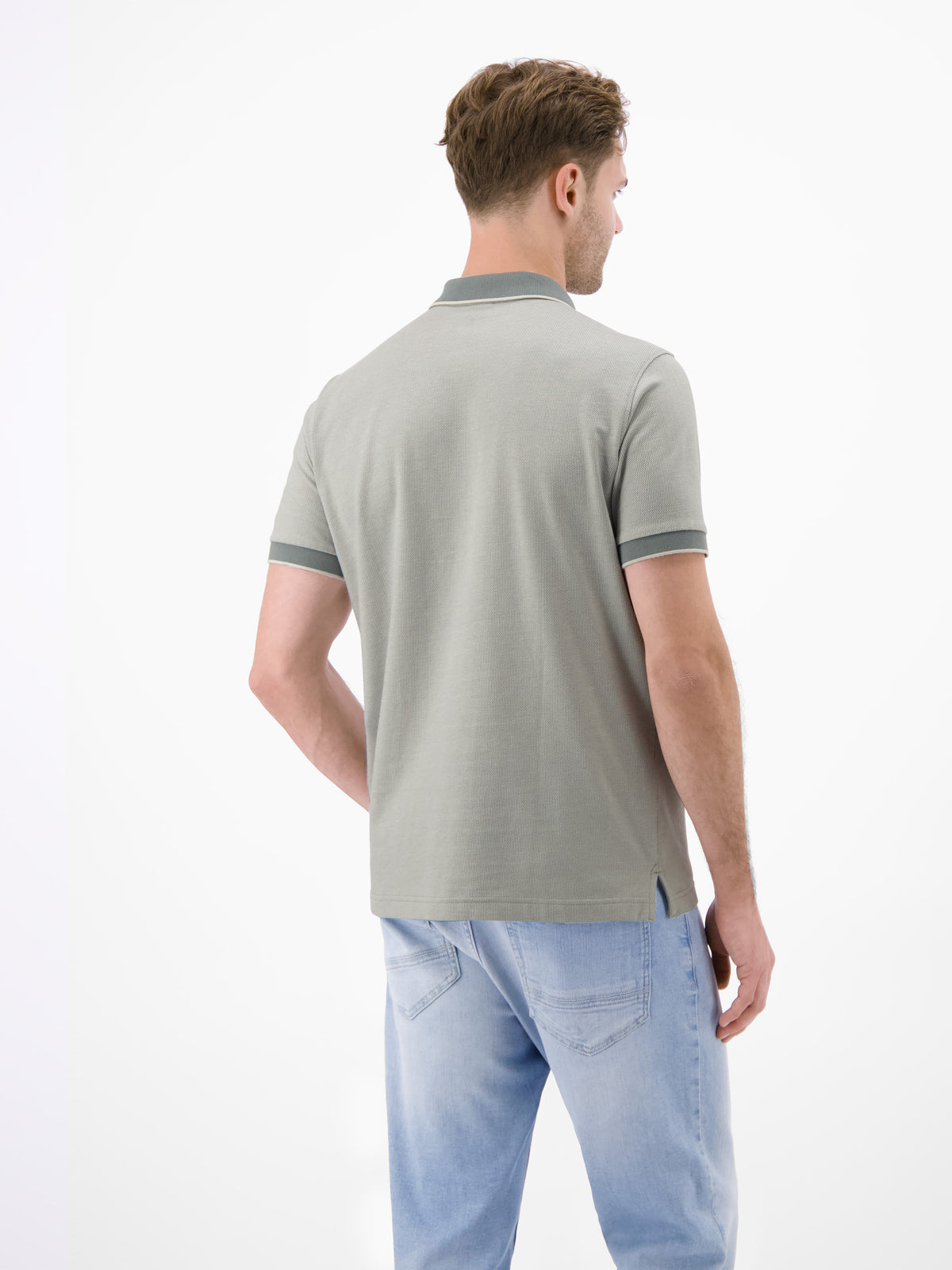 Poloshirt in 2-Tone-Optik - Polo Shirt Kurzarm