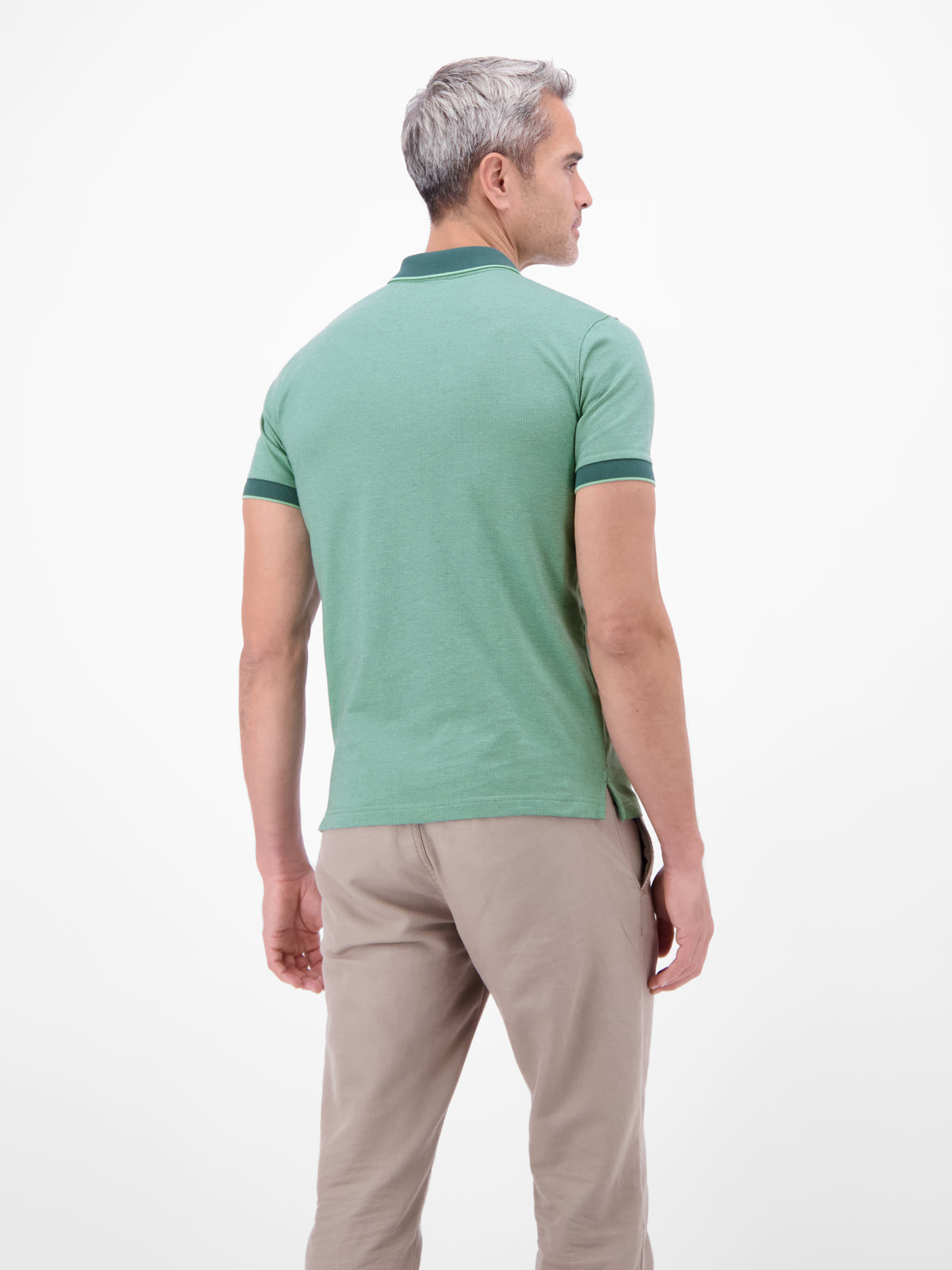 Poloshirt in 2-Tone-Optik - Polo Shirt Kurzarm