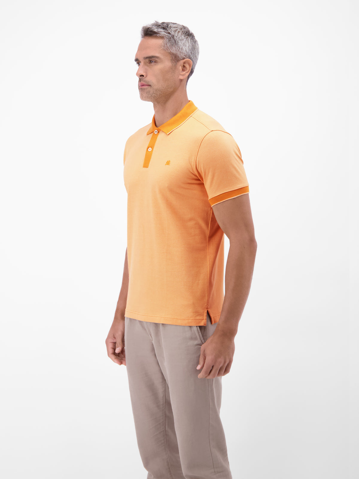 Poloshirt in 2-Tone-Optik - Polo Shirt Kurzarm