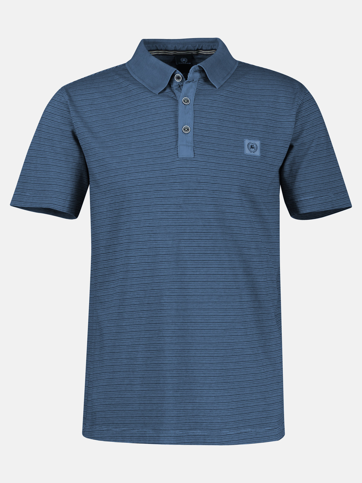 Poloshirt mit Fineliner-Optik, 100 % Baumwolle - Polo Shirt Kurzarm