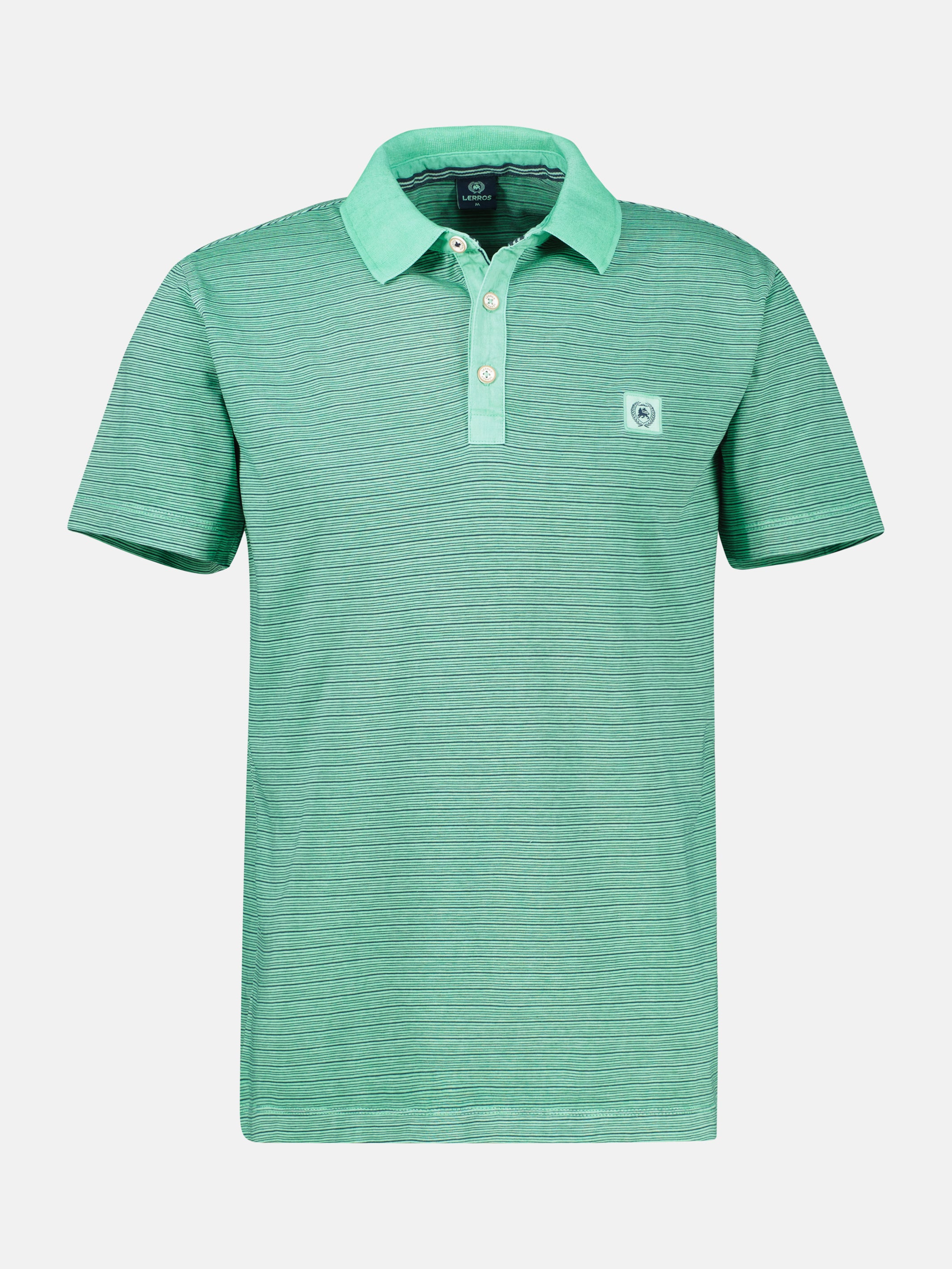 Poloshirt mit Fineliner-Optik, 100 % Baumwolle - Polo Shirt Kurzarm
