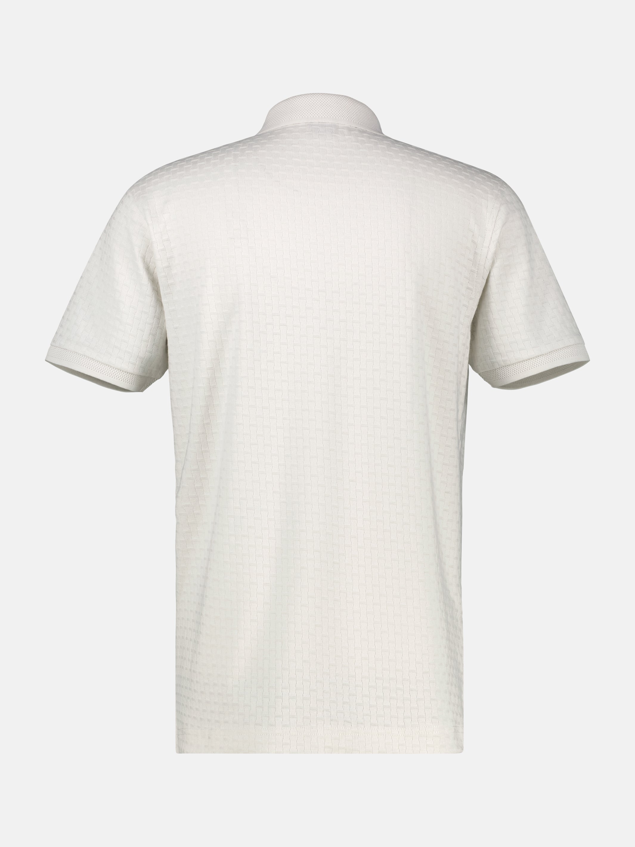 Poloshirt mit Reißverschlusskragen in Strukturqualität - Polo Shirt Kurzarm