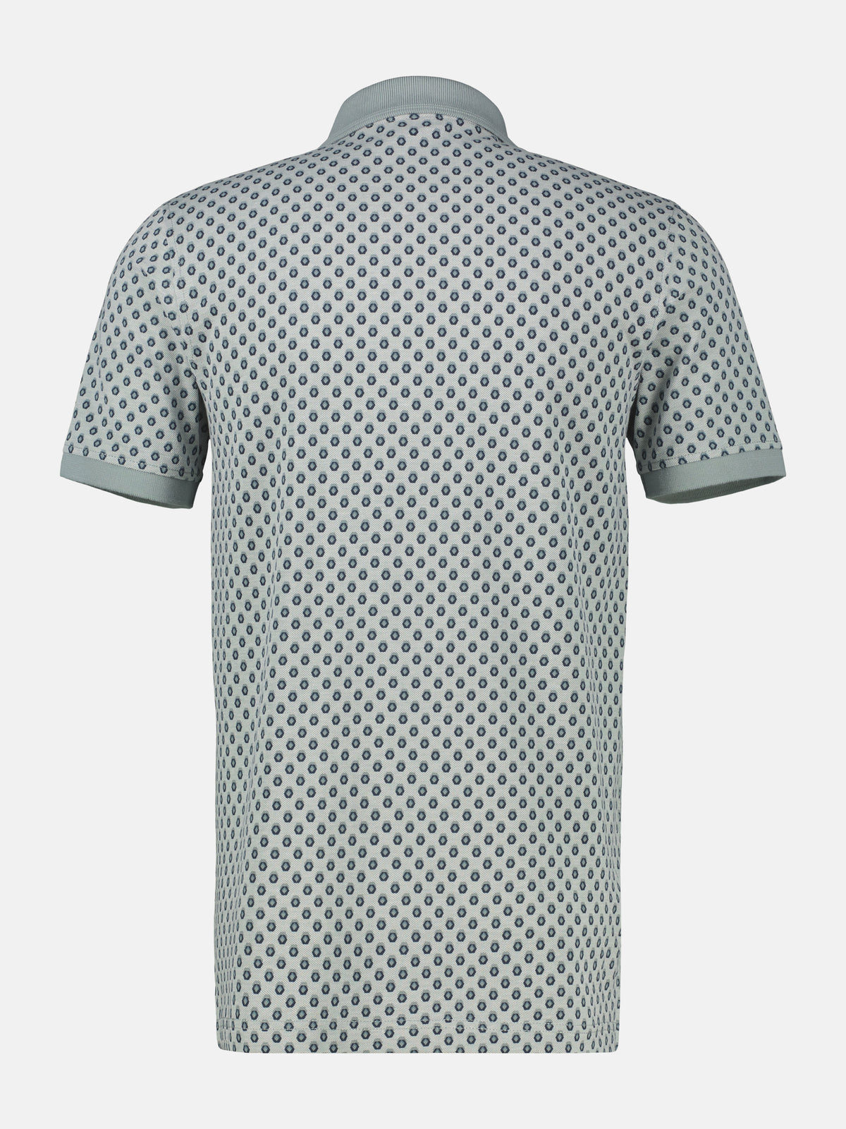 Poloshirt in 2-Tone-Optik und All-over-Print - Polo Shirt Kurzarm