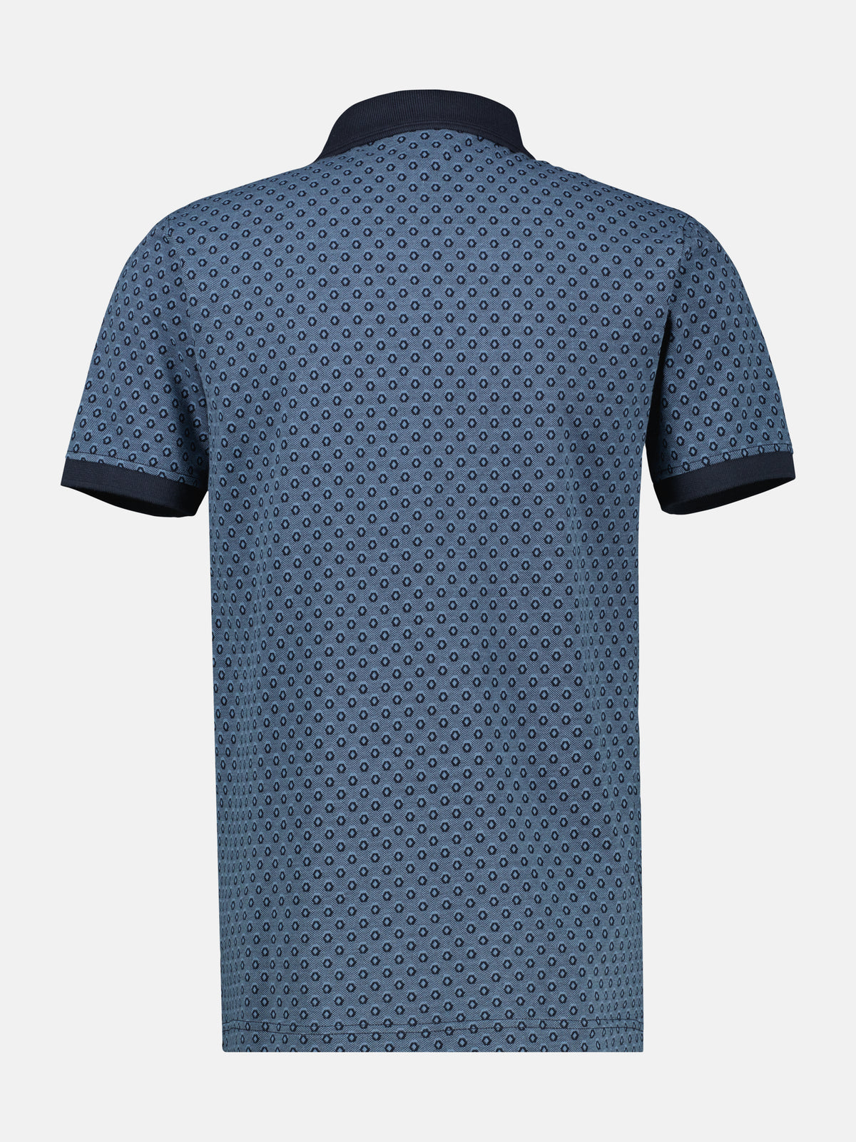 Poloshirt in 2-Tone-Optik und All-over-Print - Polo Shirt Kurzarm