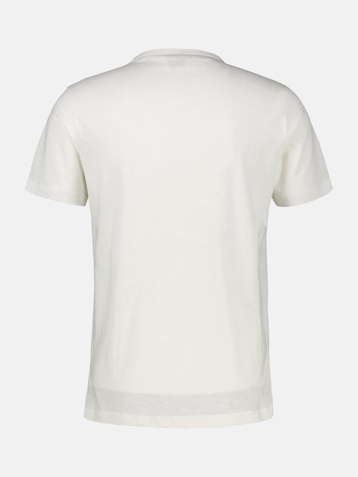 Serafino Shirt mit Rundhalsausschnitt und Knopfleiste - T-Shirt Rundhals