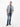 Serafino Shirt mit Rundhalsausschnitt und Knopfleiste - T-Shirt Rundhals