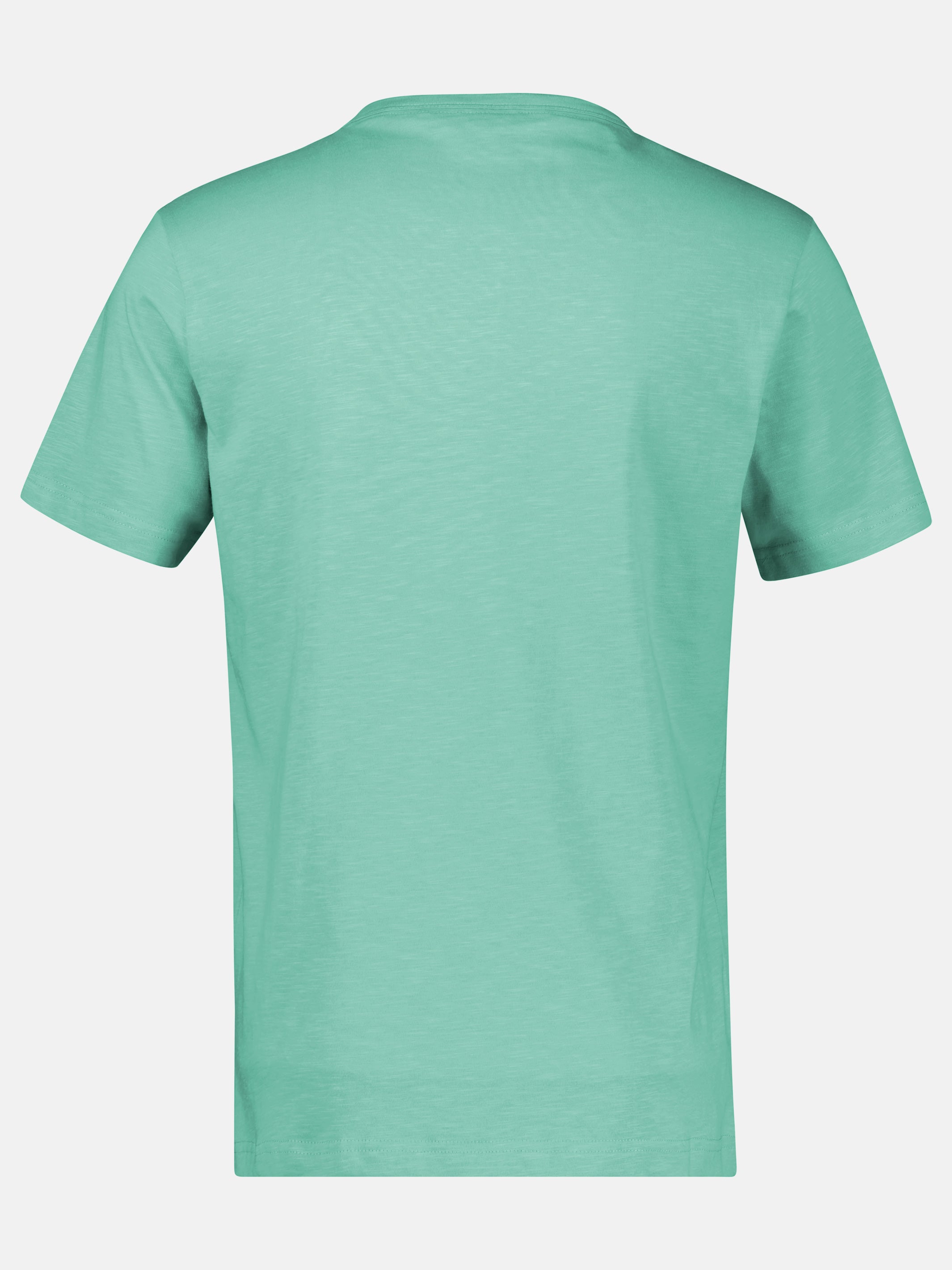 Serafino Shirt mit Rundhalsausschnitt und Knopfleiste - T-Shirt Rundhals