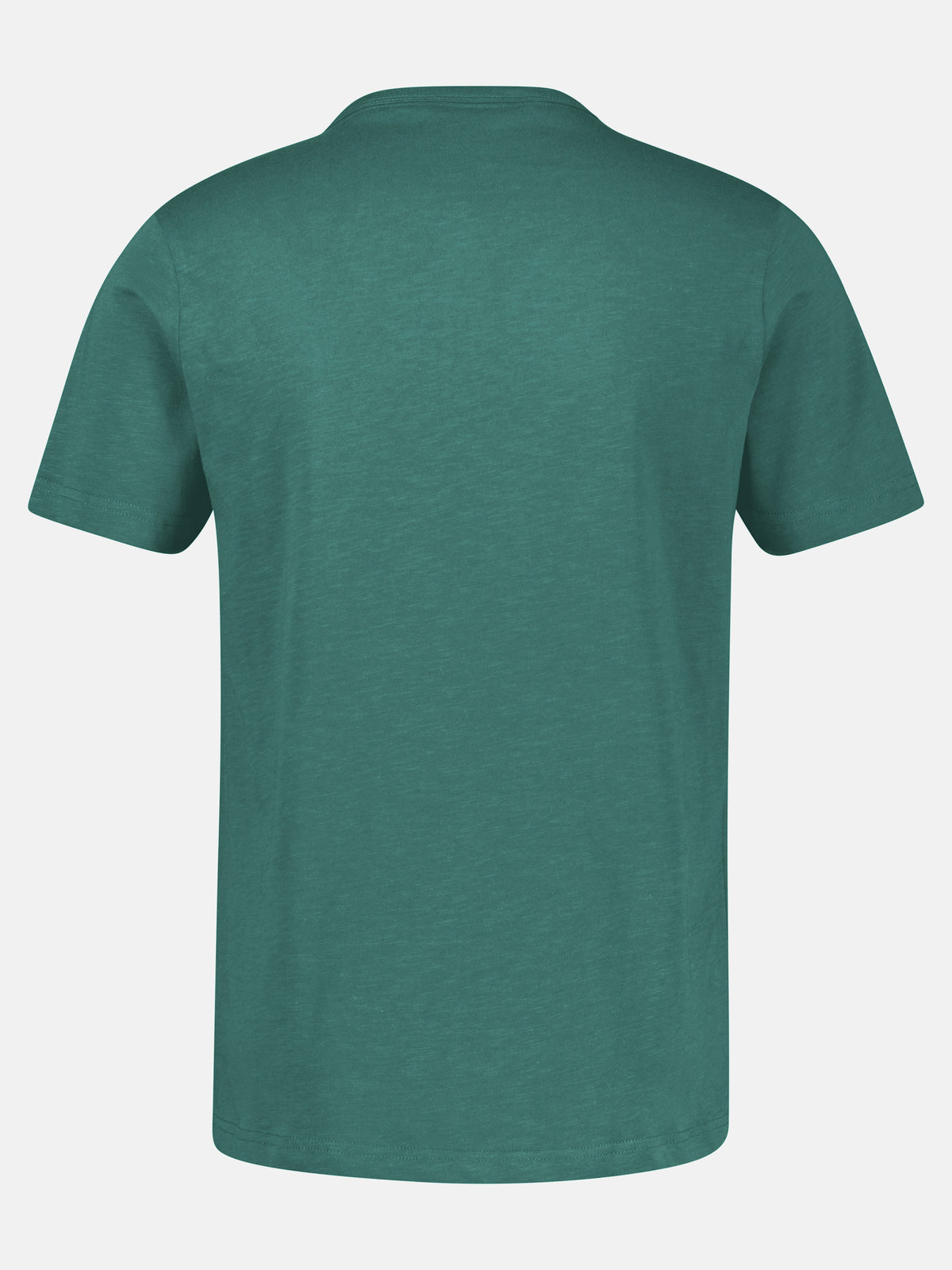 Serafino Shirt mit Rundhalsausschnitt und Knopfleiste - T-Shirt Rundhals