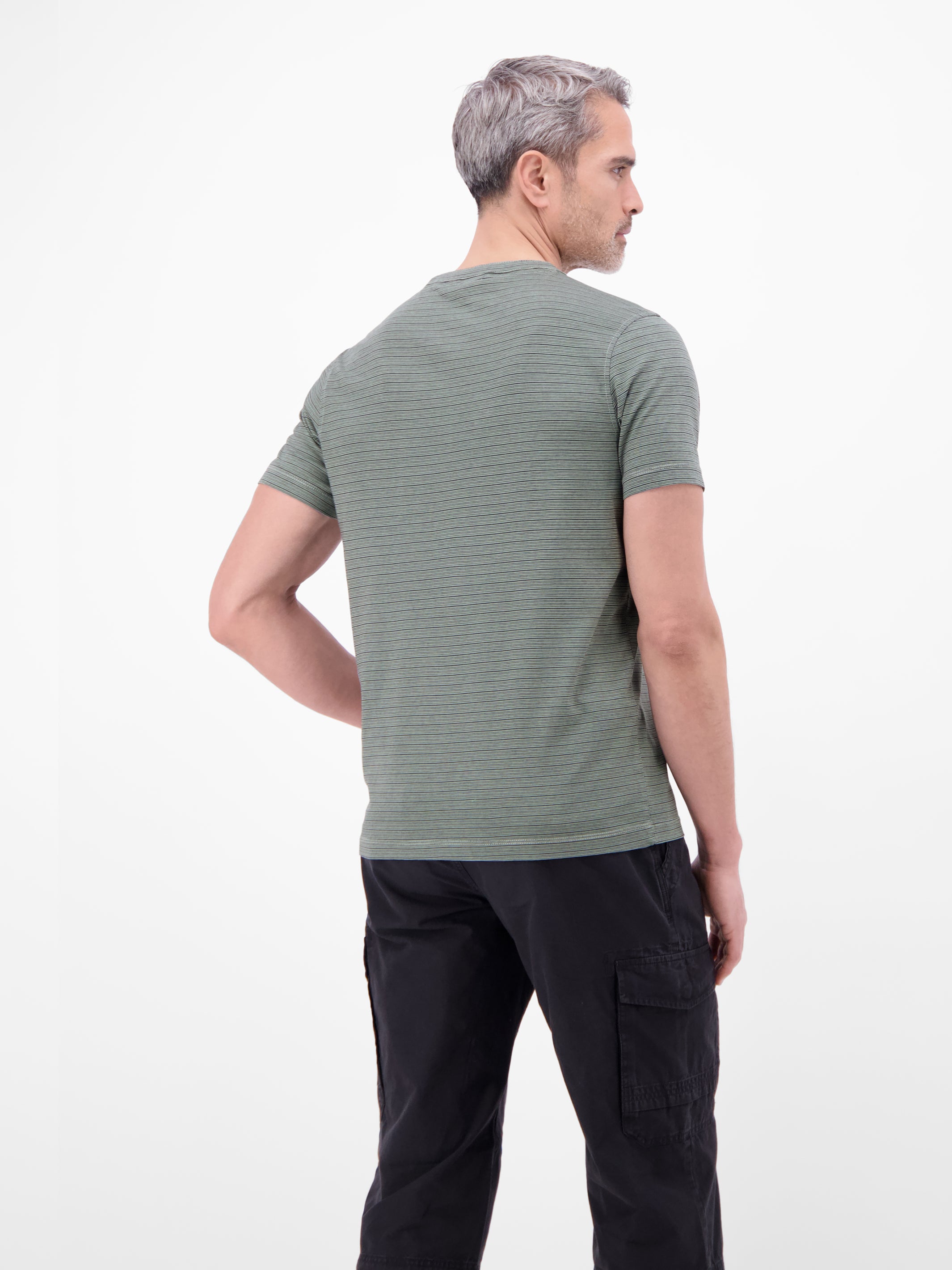 T-Shirt in Fineliner-Optik, Rundhalsausschnitt - T-Shirt Rundhals