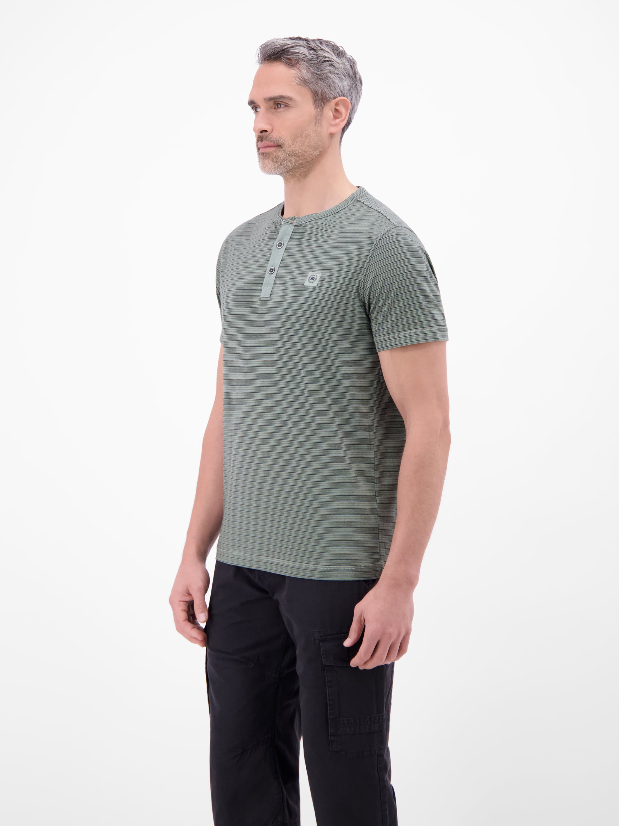 T-Shirt in Fineliner-Optik, Rundhalsausschnitt - T-Shirt Rundhals