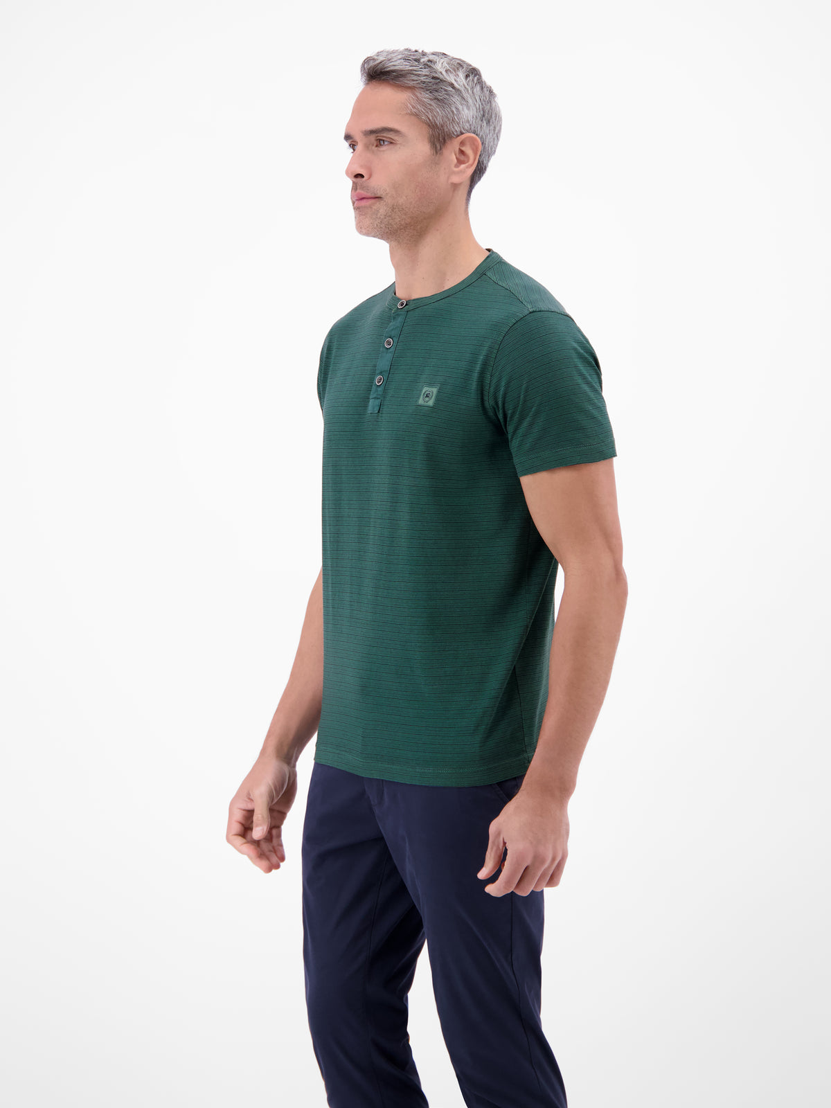 T-Shirt in Fineliner-Optik, Rundhalsausschnitt - T-Shirt Rundhals