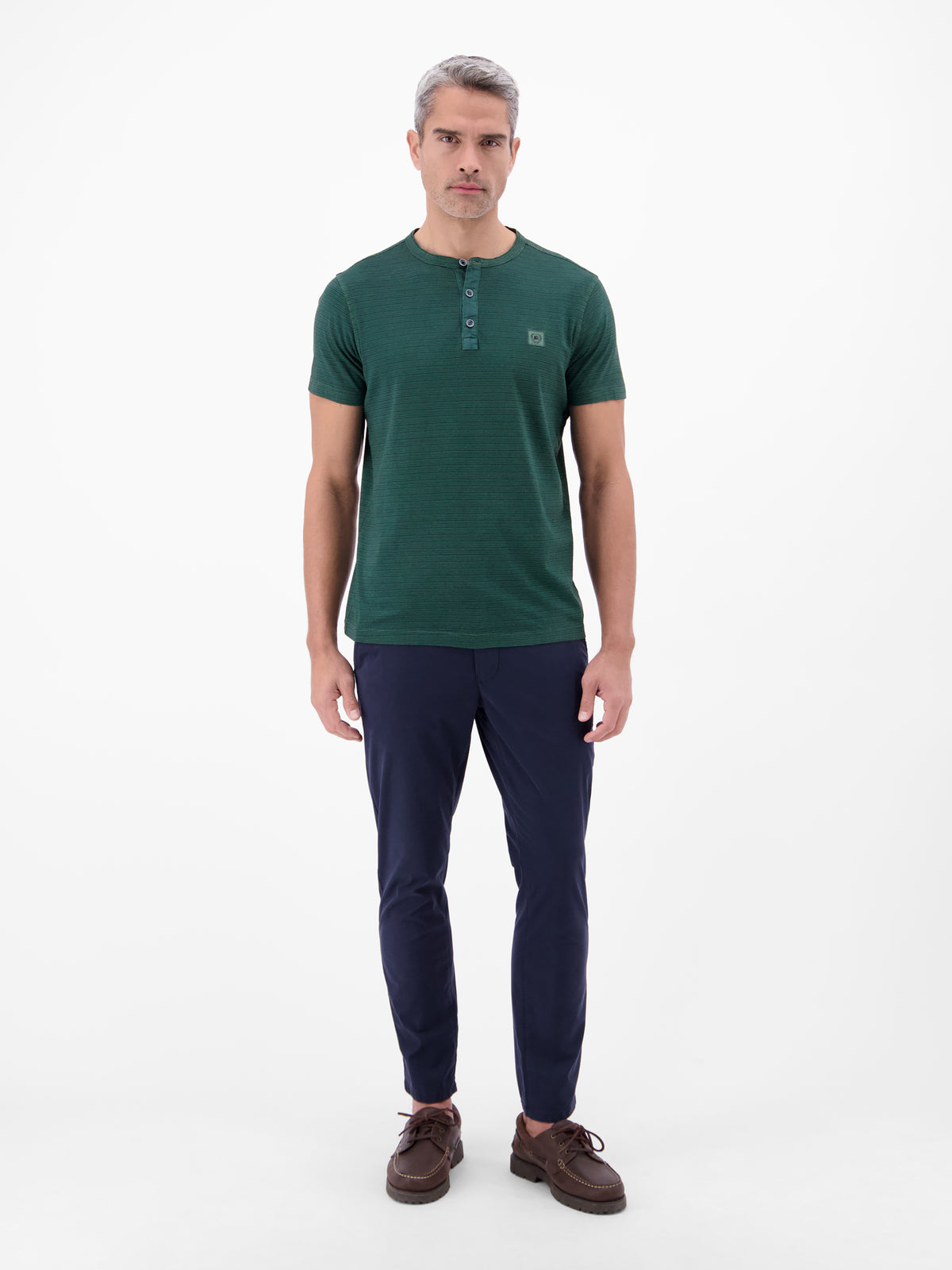 T-Shirt in Fineliner-Optik, Rundhalsausschnitt - T-Shirt Rundhals
