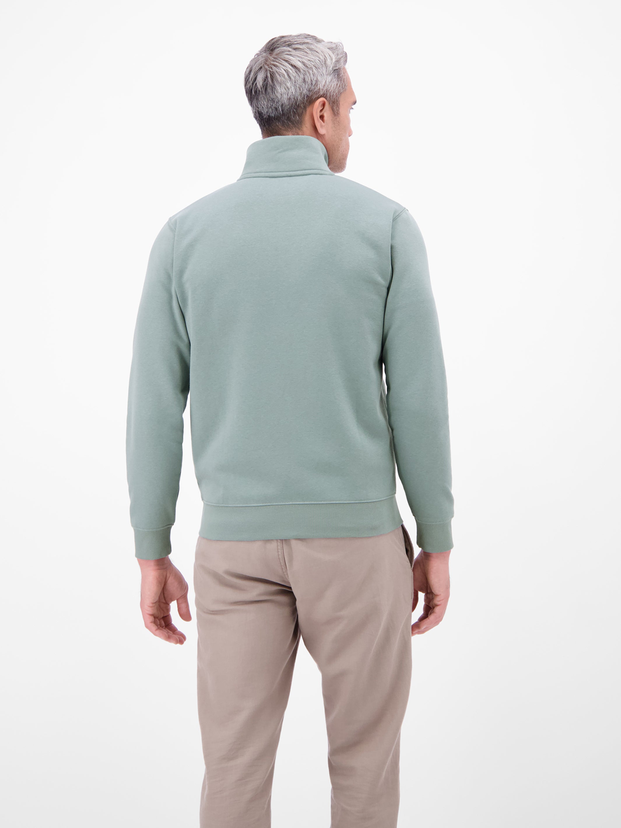 Sweatjacke aus atmungsaktivem Baumwollmischgewebe - Sweatjacke