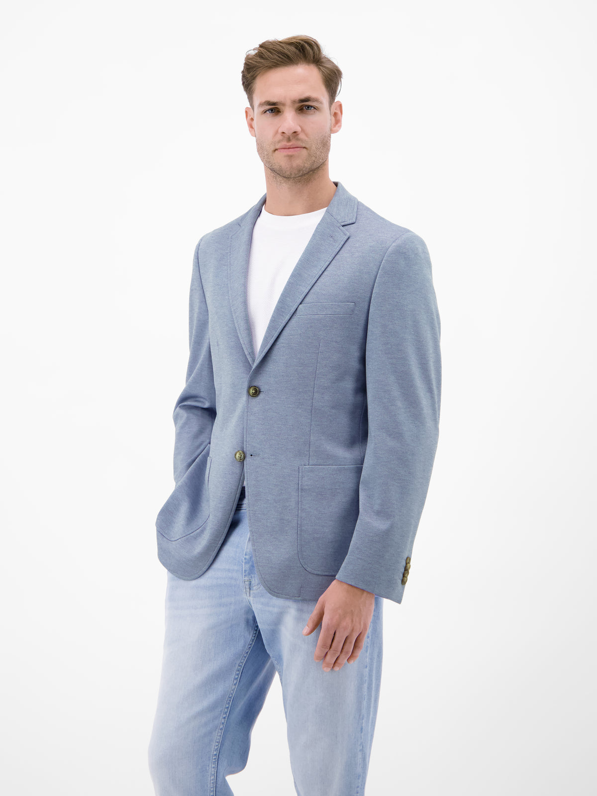 Jerseyblazer in Strickoptik - Sakko