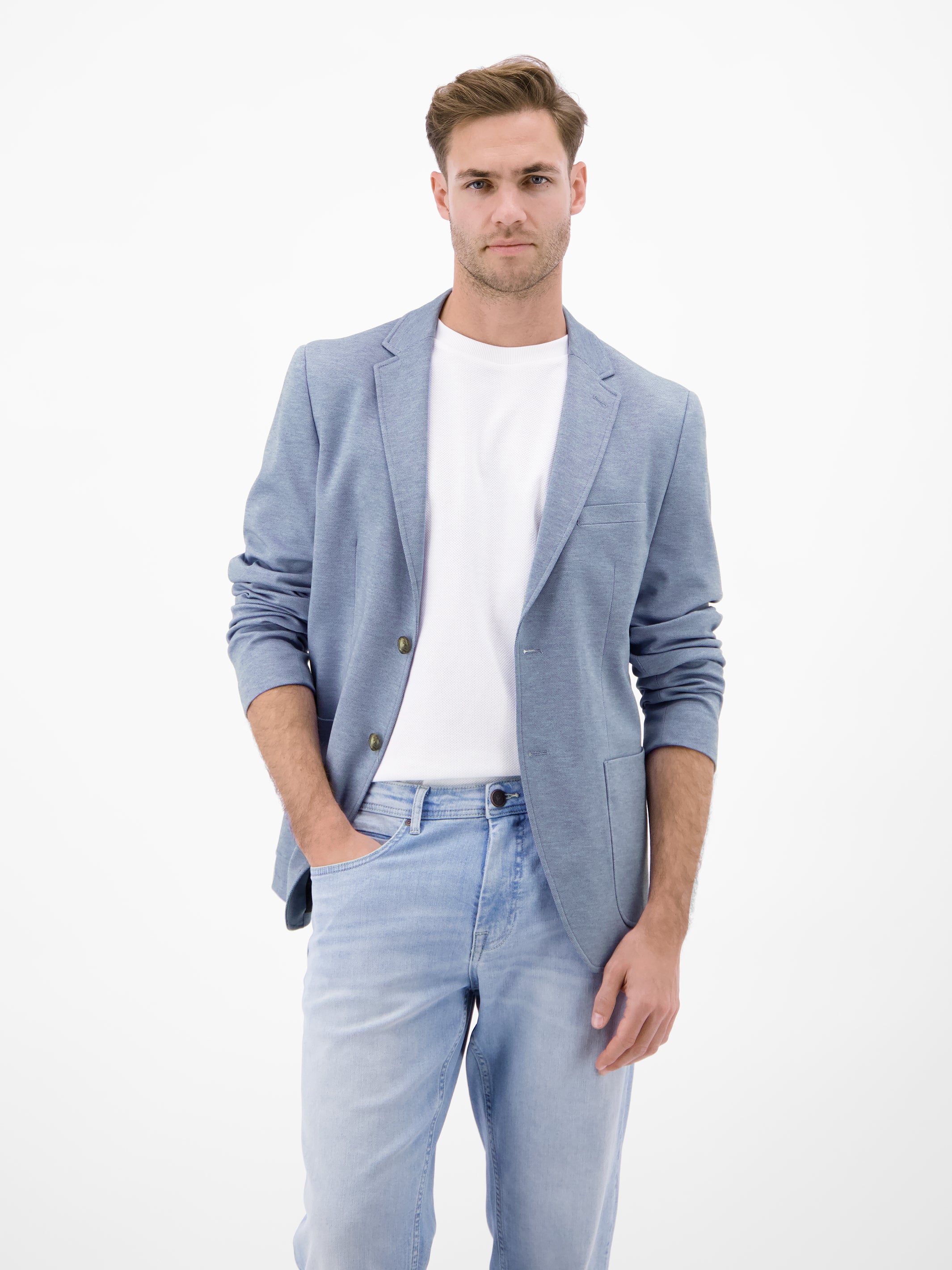 Jerseyblazer in Strickoptik - Sakko