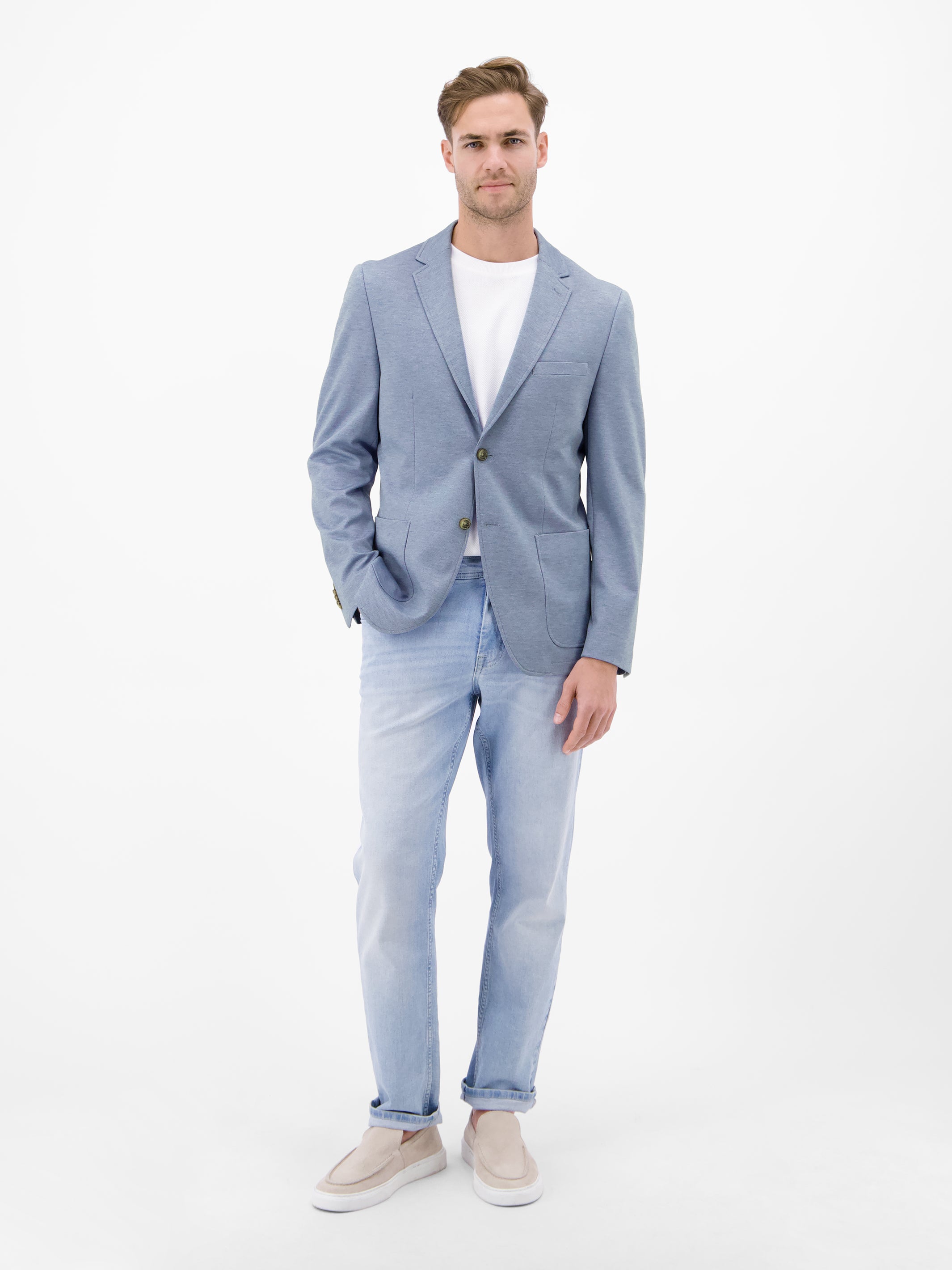 Jerseyblazer in Strickoptik - Sakko