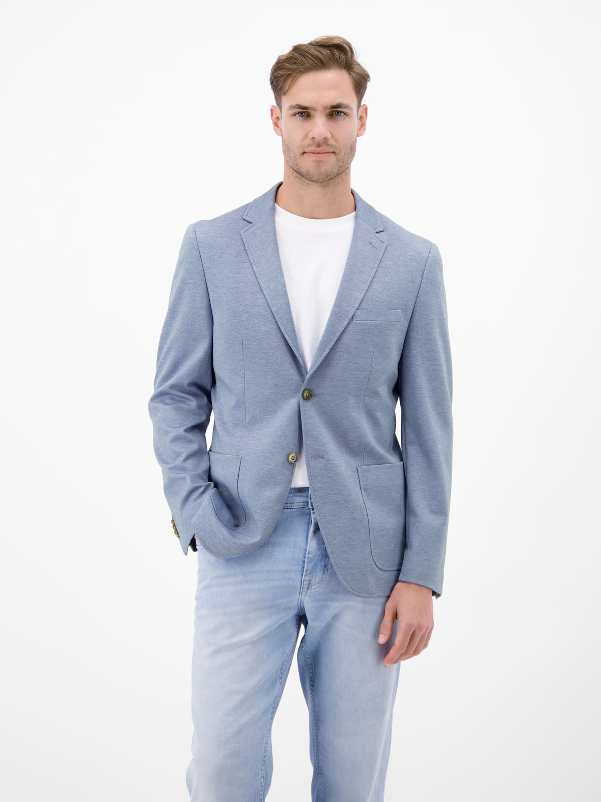 Jerseyblazer in Strickoptik - Sakko