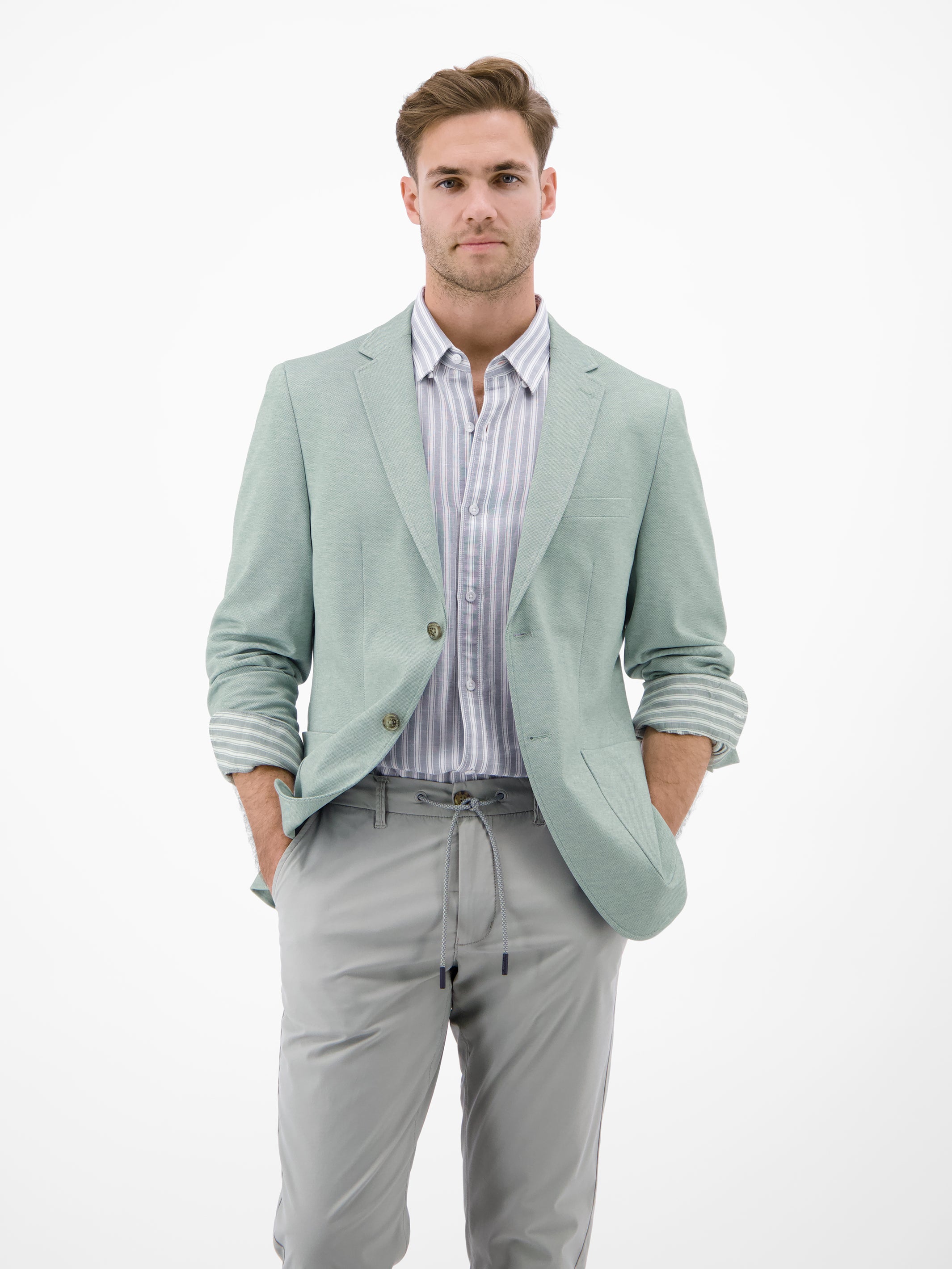 Jerseyblazer in Strickoptik - Sakko