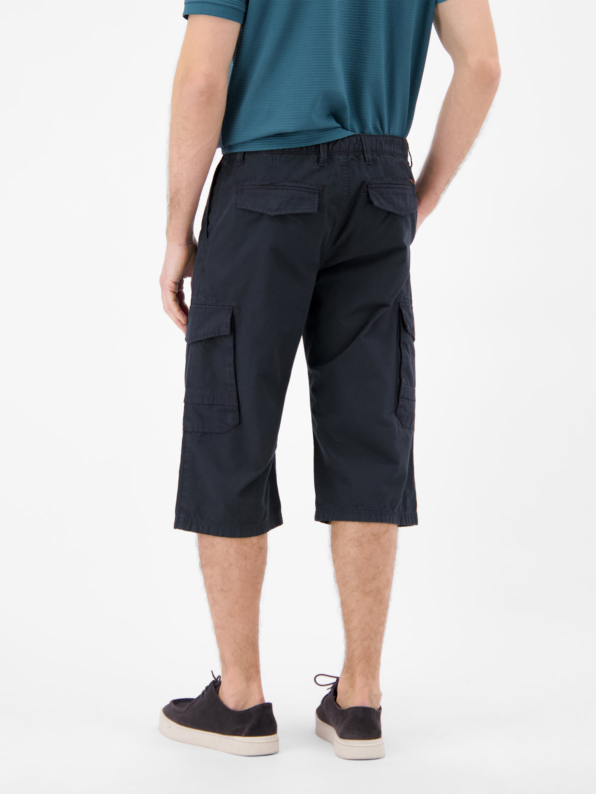 Bermuda mit Cargotaschen, lang geschnitten - Cargo Shorts