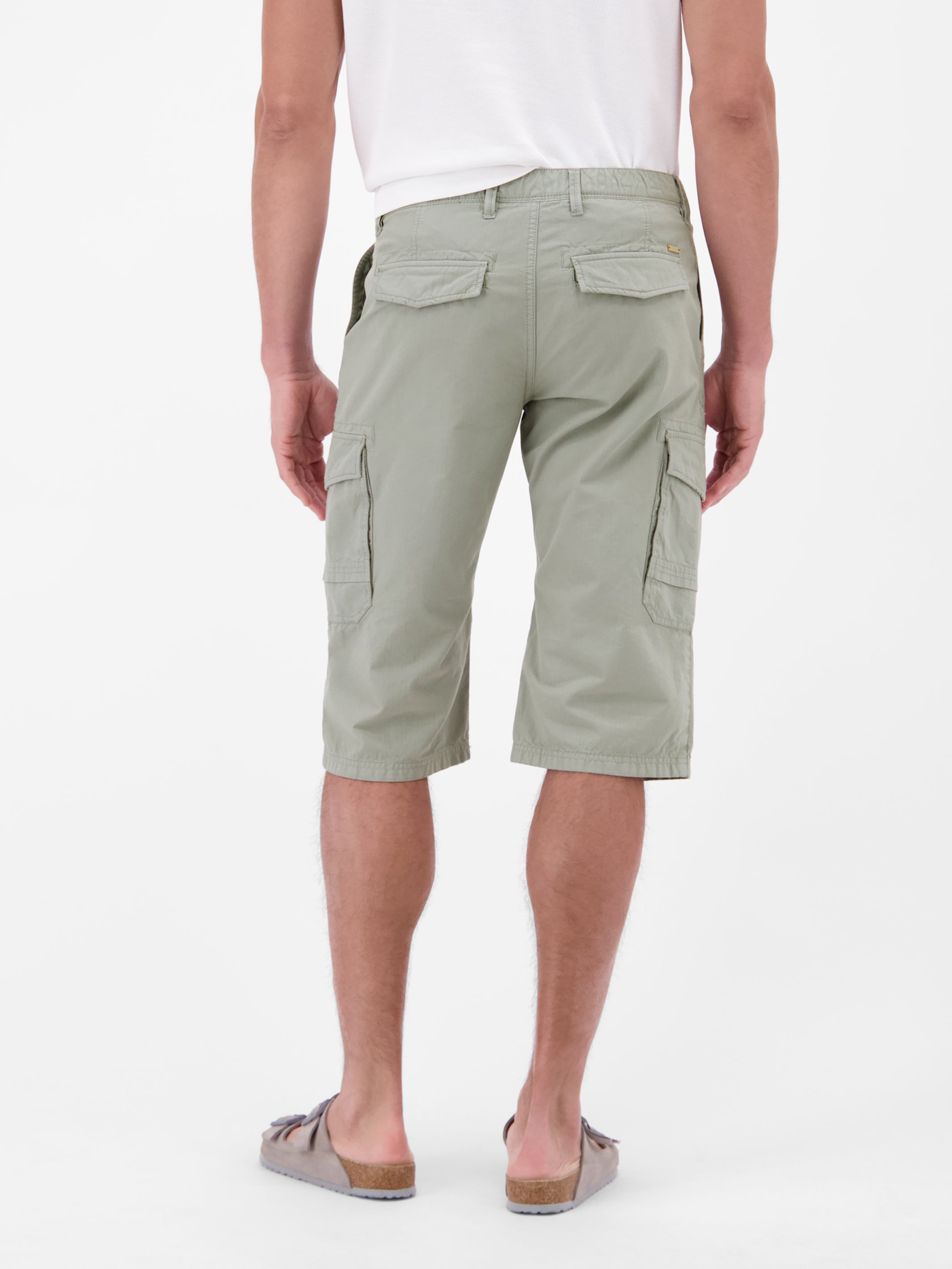 Bermuda mit Cargotaschen, lang geschnitten - Cargo Shorts