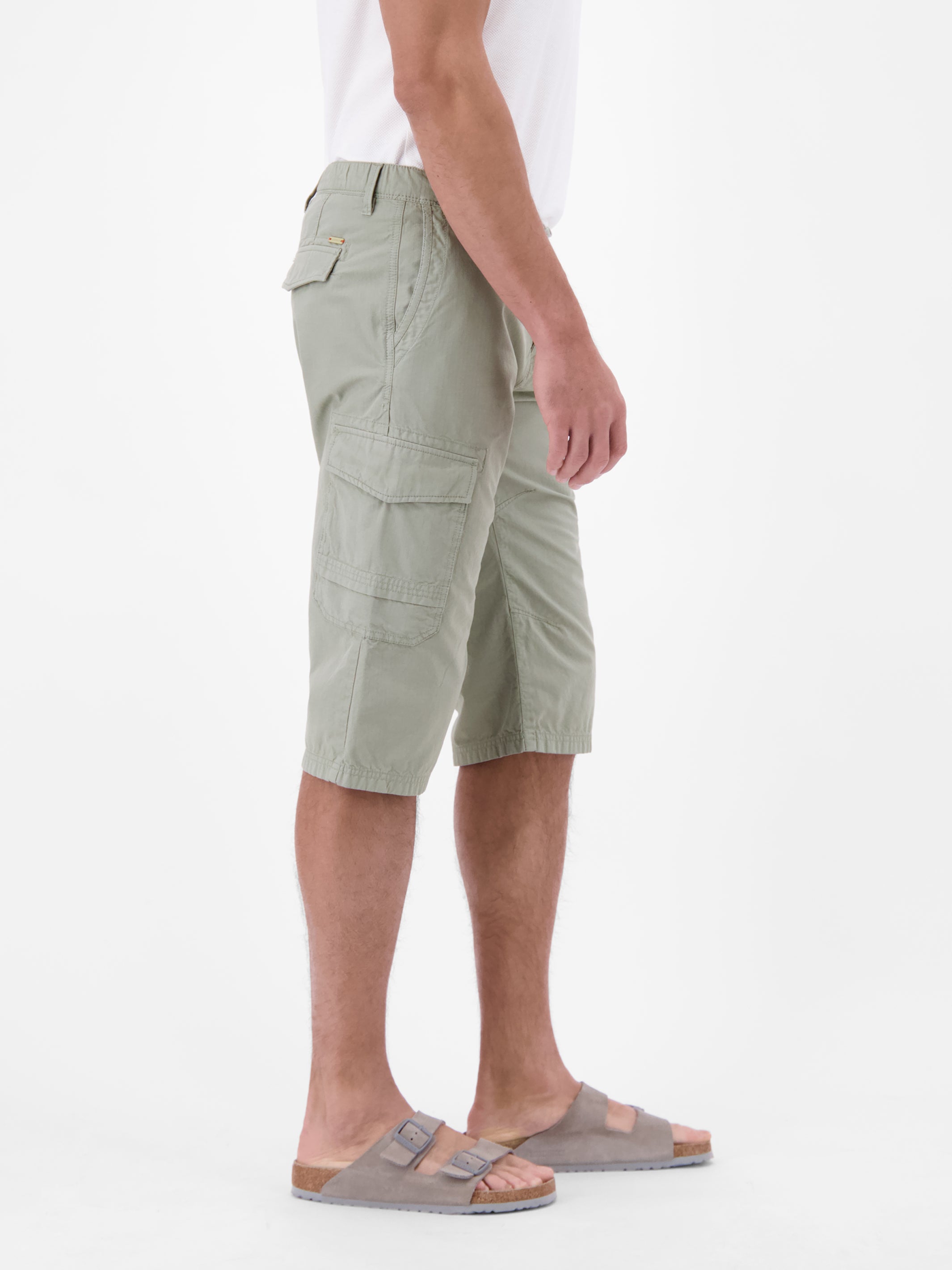 Bermuda mit Cargotaschen, lang geschnitten - Cargo Shorts