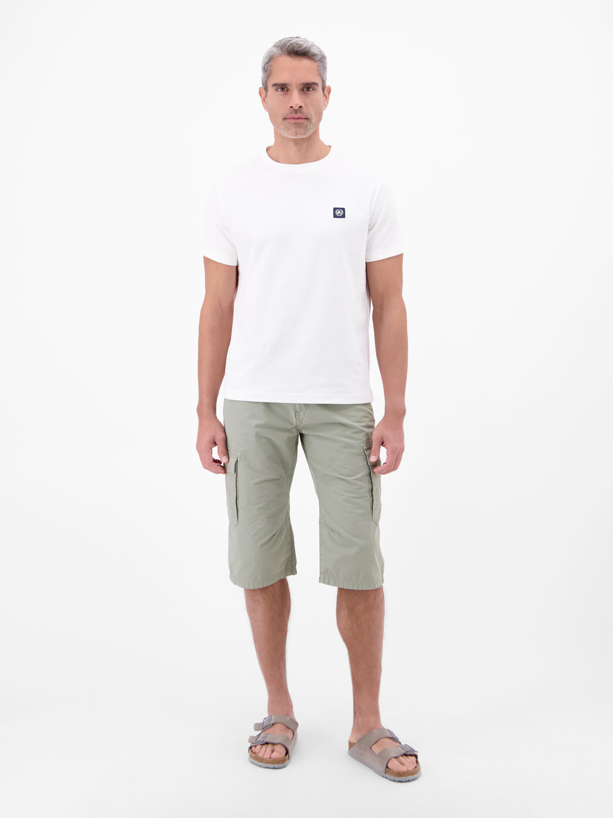 Bermuda mit Cargotaschen, lang geschnitten - Cargo Shorts