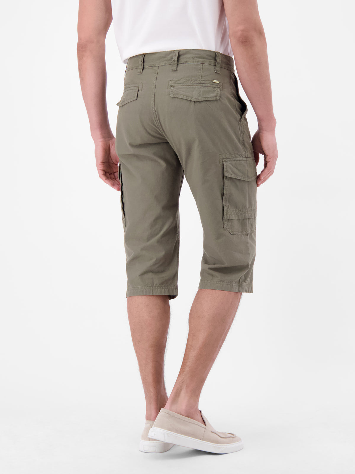 Bermuda mit Cargotaschen, lang geschnitten - Cargo Shorts