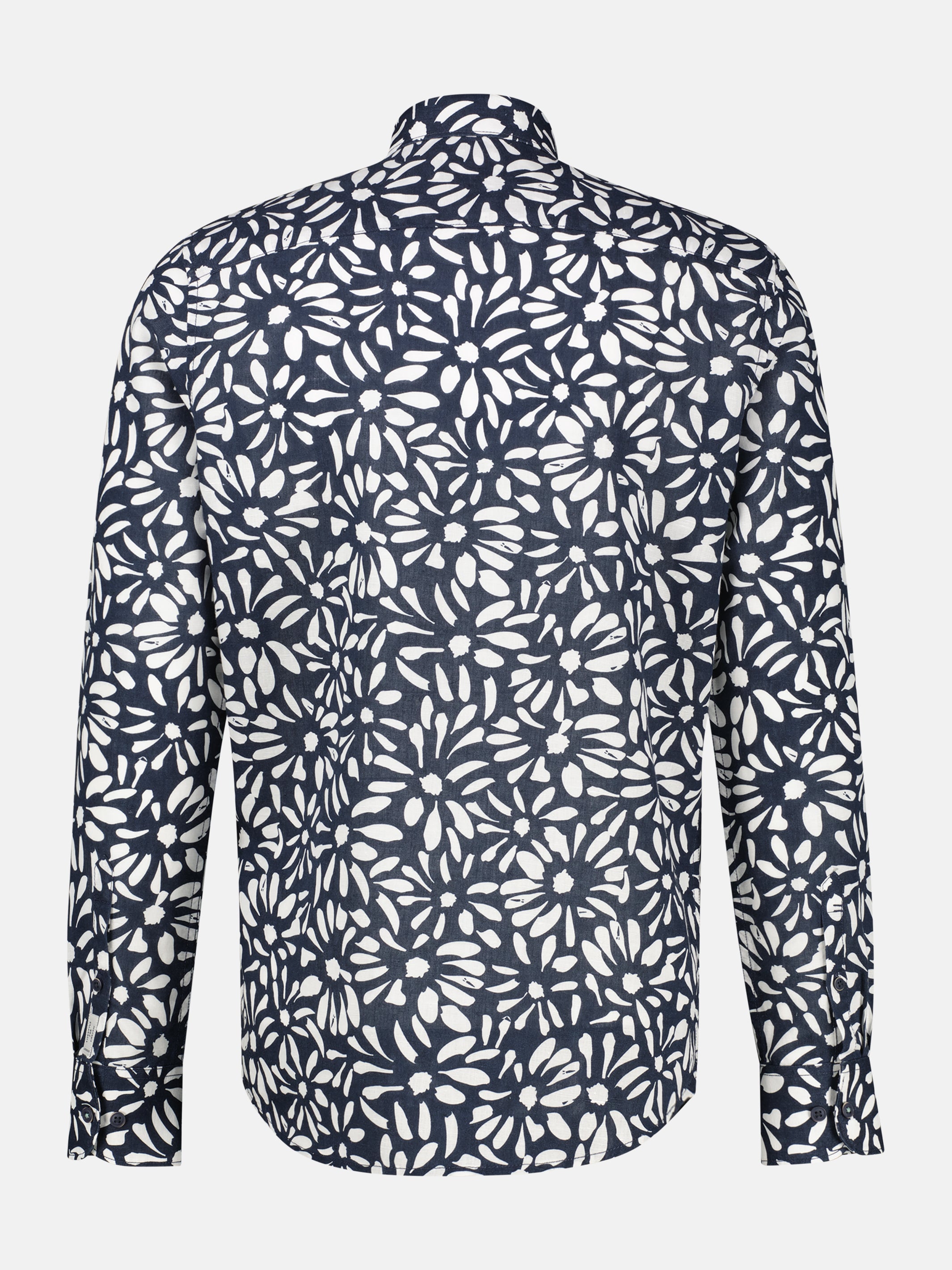 Langarmhemd mit floralem Print in großen Größen - Langarmhemd