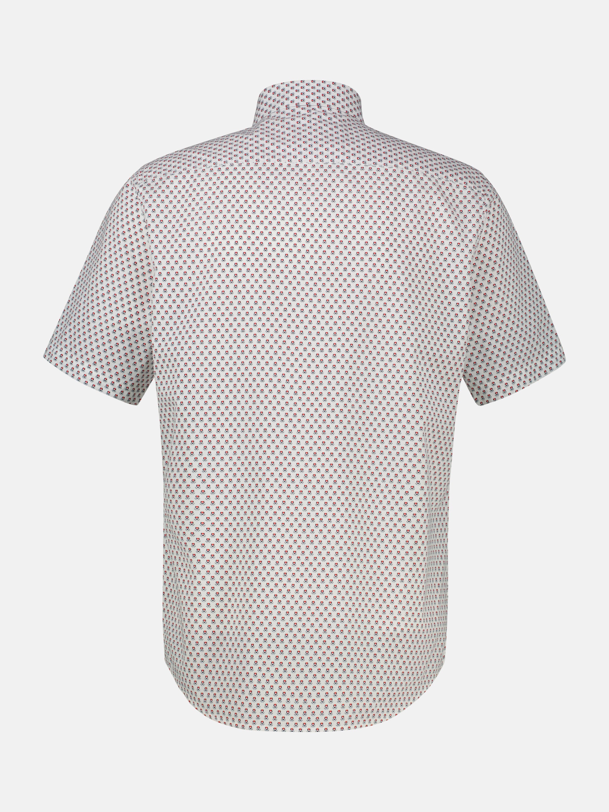 Kurzarmhemd mit geometrischem Print, große Größen - Kurzarmhemd