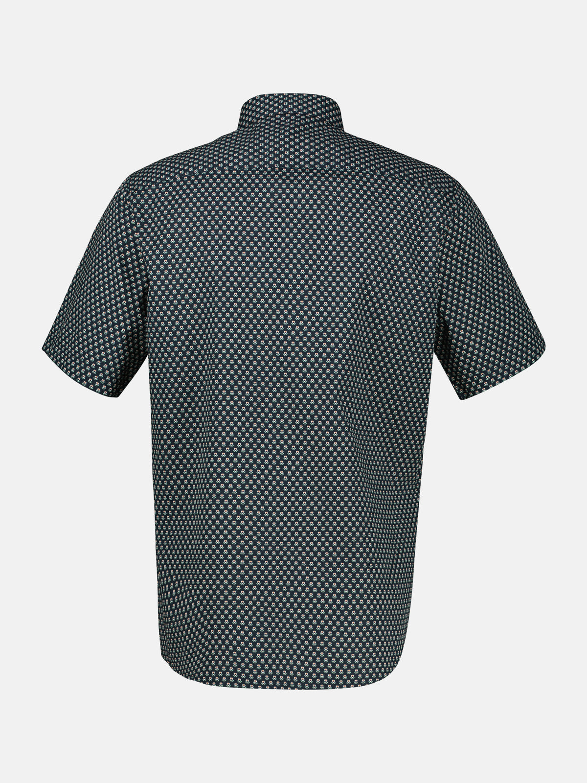 Kurzarmhemd mit geometrischem Print, große Größen - Kurzarmhemd