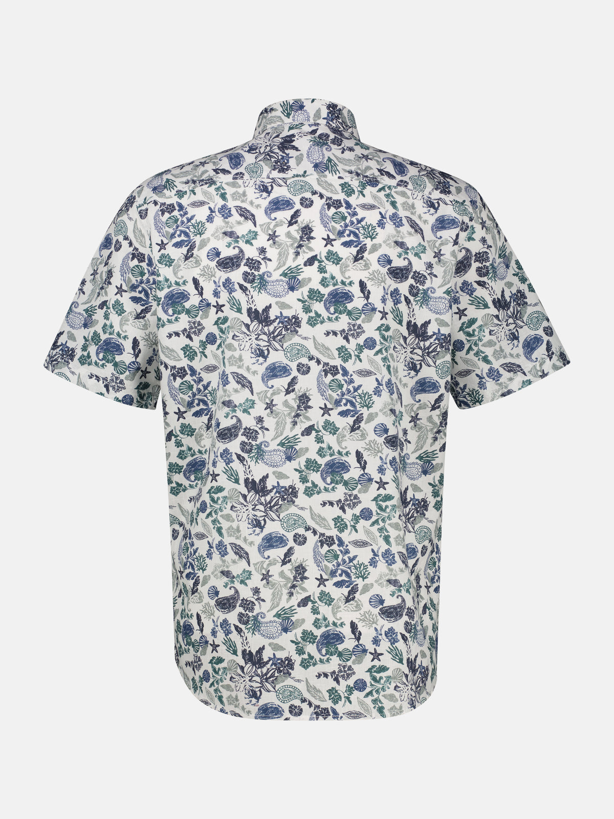 Kurzarmhemd mit sportivem Button-down-Kragen - Kurzarmhemd