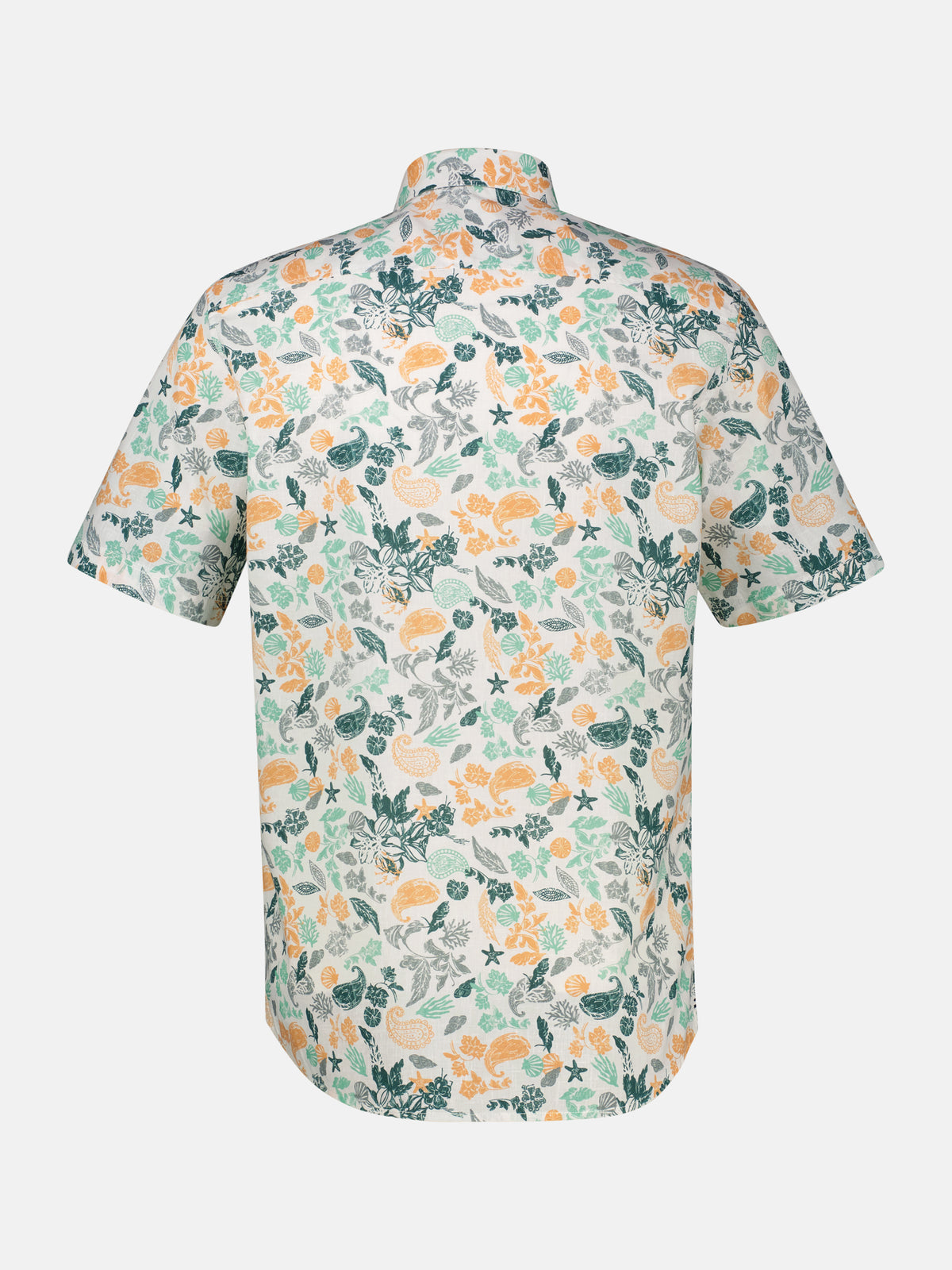 Kurzarmhemd mit sportivem Button-down-Kragen - Kurzarmhemd