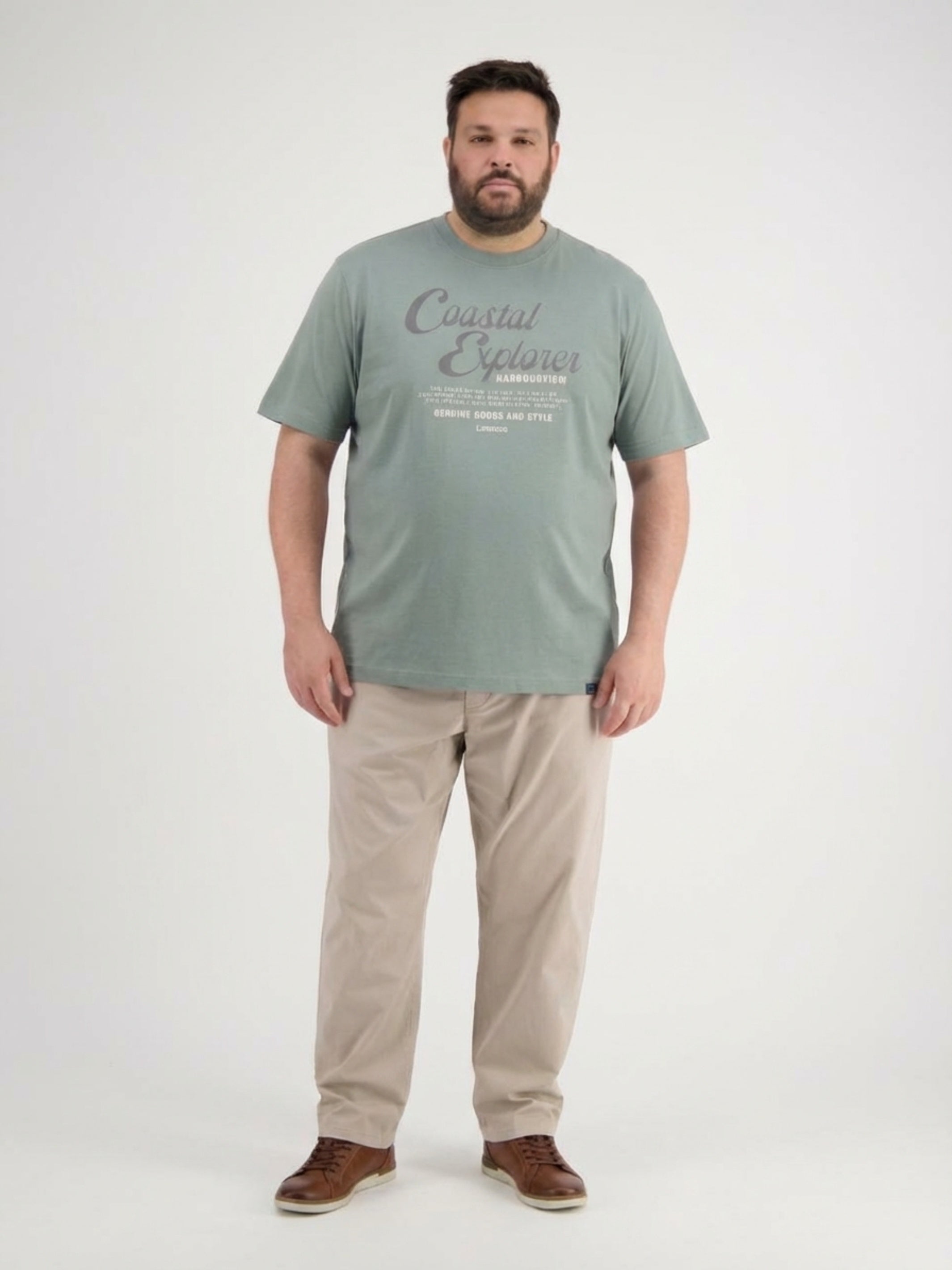 T-Shirt aus 100 % Baumwolle, große Größen - T-Shirt Rundhals
