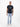 T-Shirt aus 100 % Baumwolle mit Brustprint - T-Shirt Rundhals
