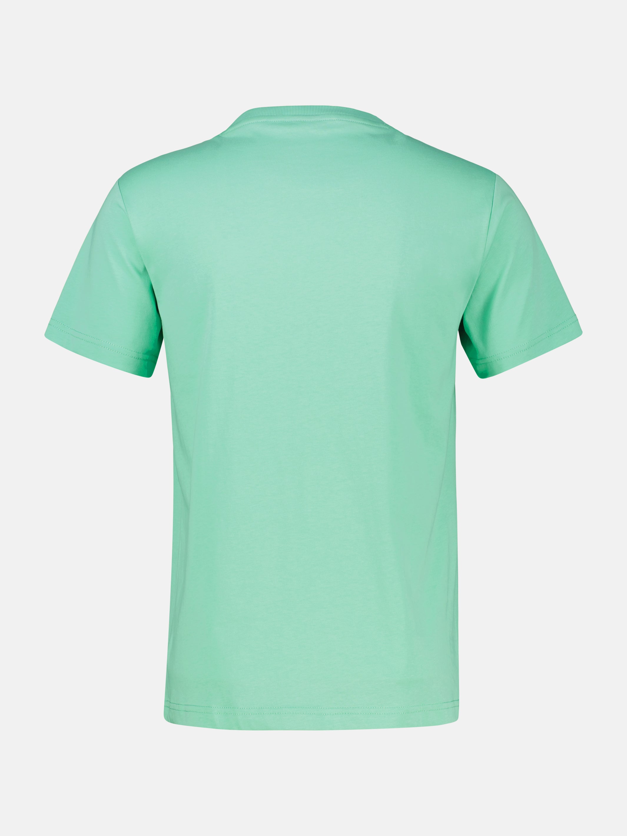 T-Shirt aus 100 % Baumwolle mit Brustprint - T-Shirt Rundhals