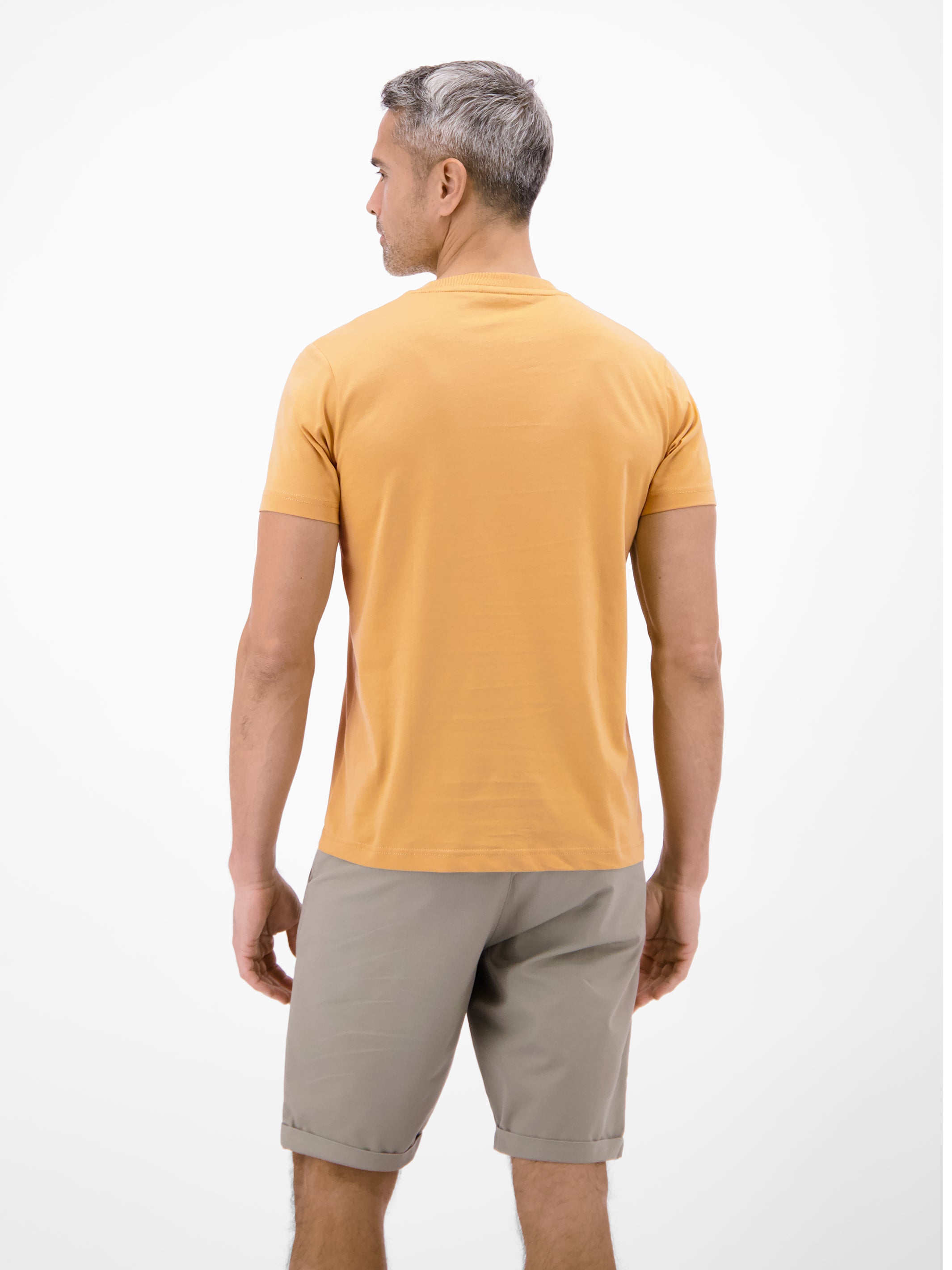 T-Shirt aus 100 % Baumwolle mit Brustprint - T-Shirt Rundhals