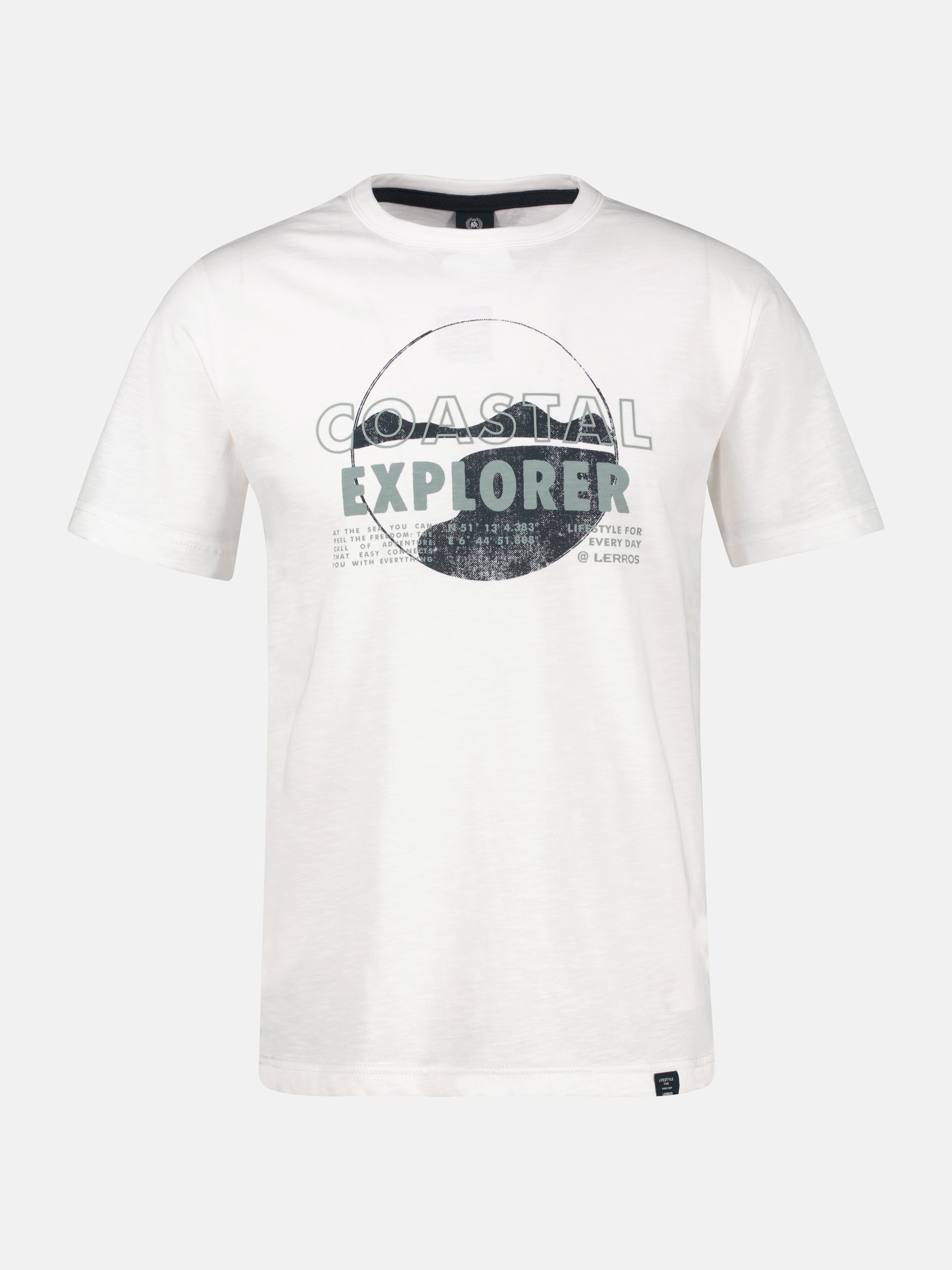 T-Shirt mit mit O-Neck in großen Größen - T-Shirt Rundhals