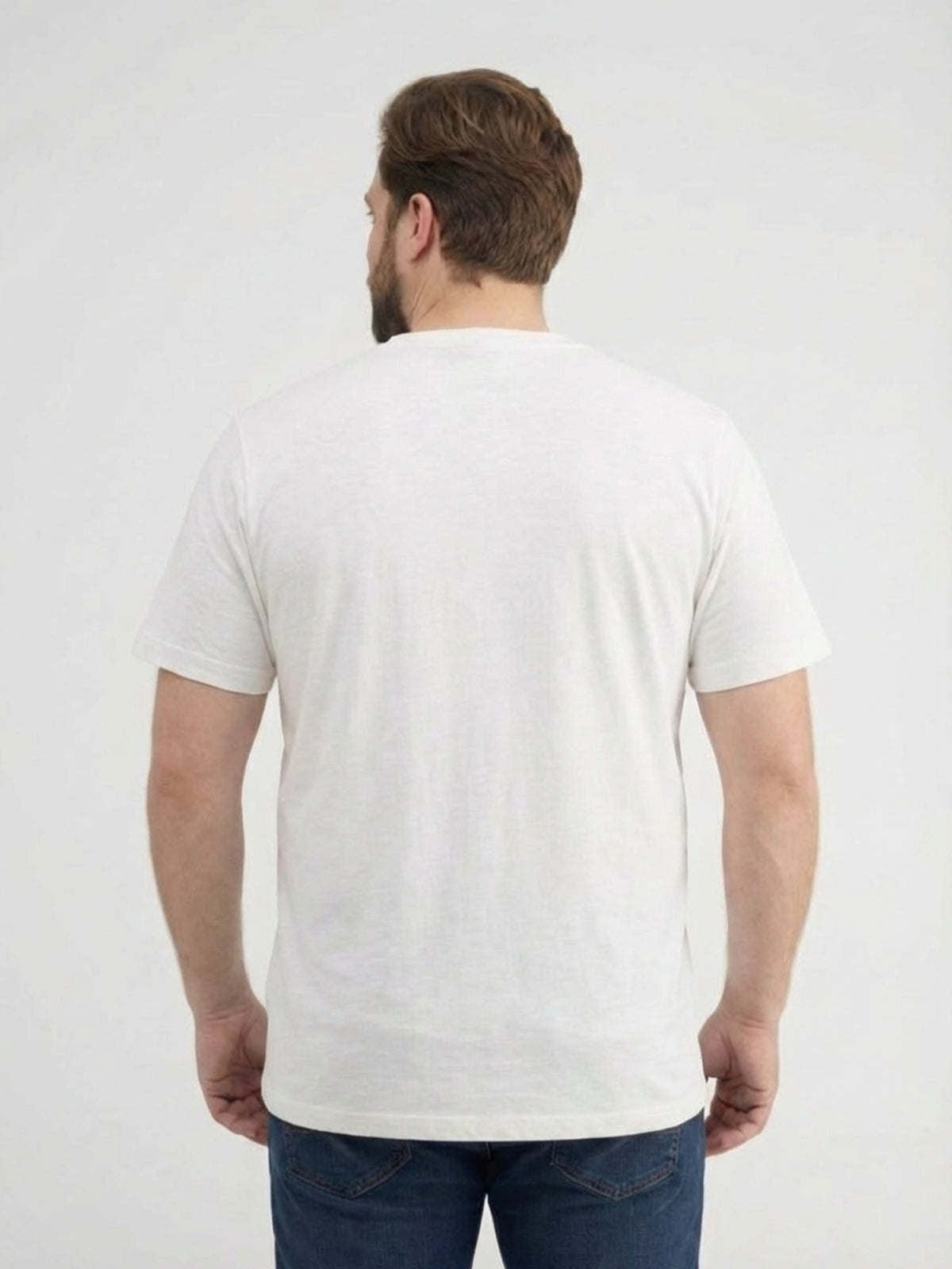 T-Shirt mit mit O-Neck in großen Größen - T-Shirt Rundhals