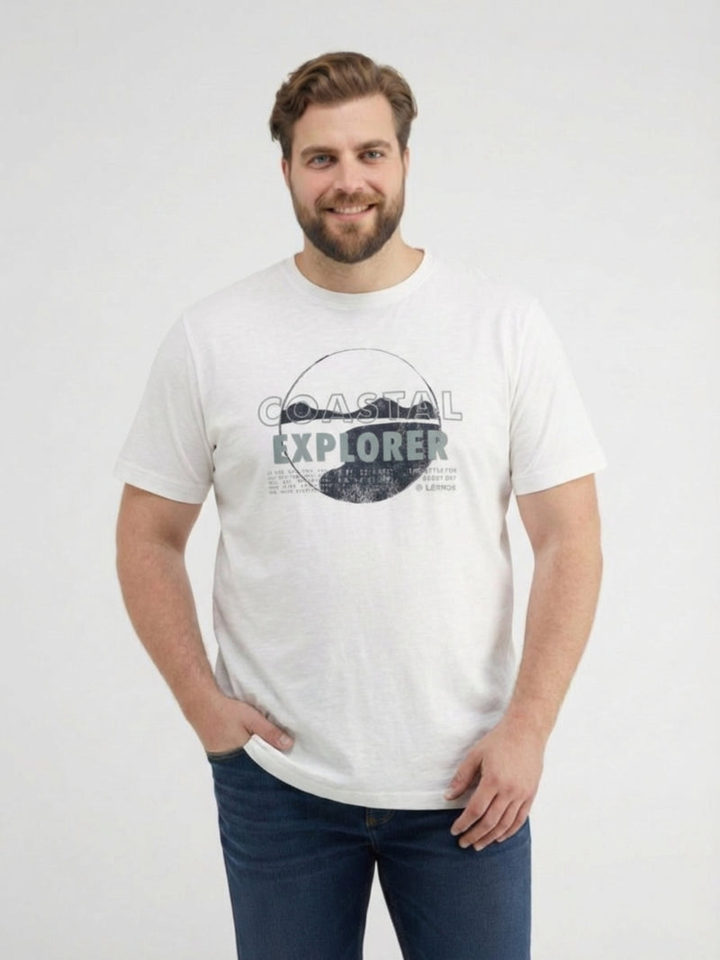 T-Shirt mit mit O-Neck in großen Größen - T-Shirt Rundhals