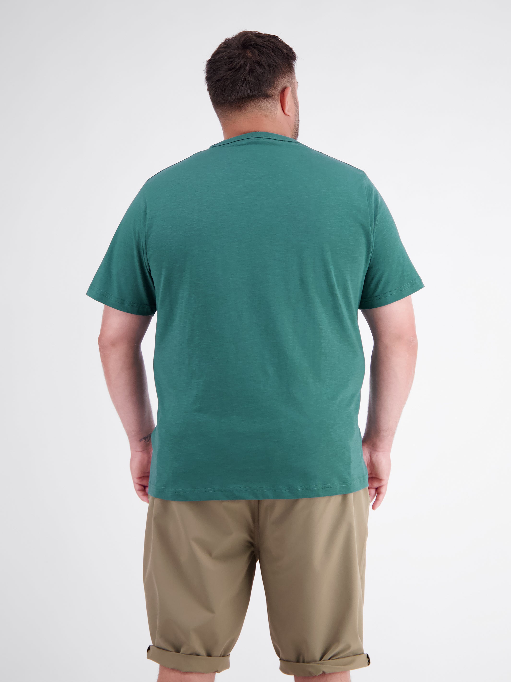 T-shirt with O-neck in plus sizes