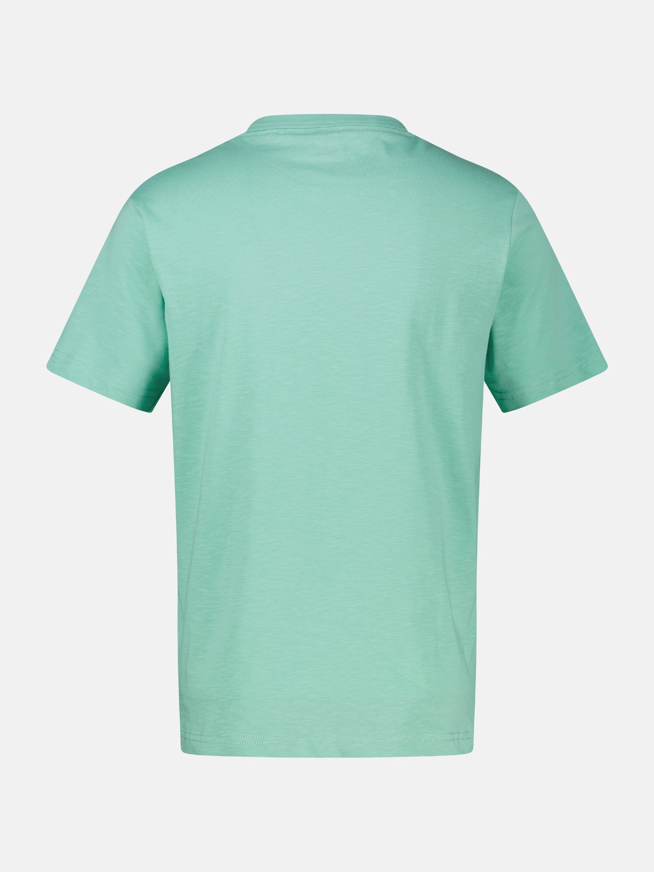 T-Shirt mit Brustprint und Rundhalsausschnitt - T-Shirt Rundhals