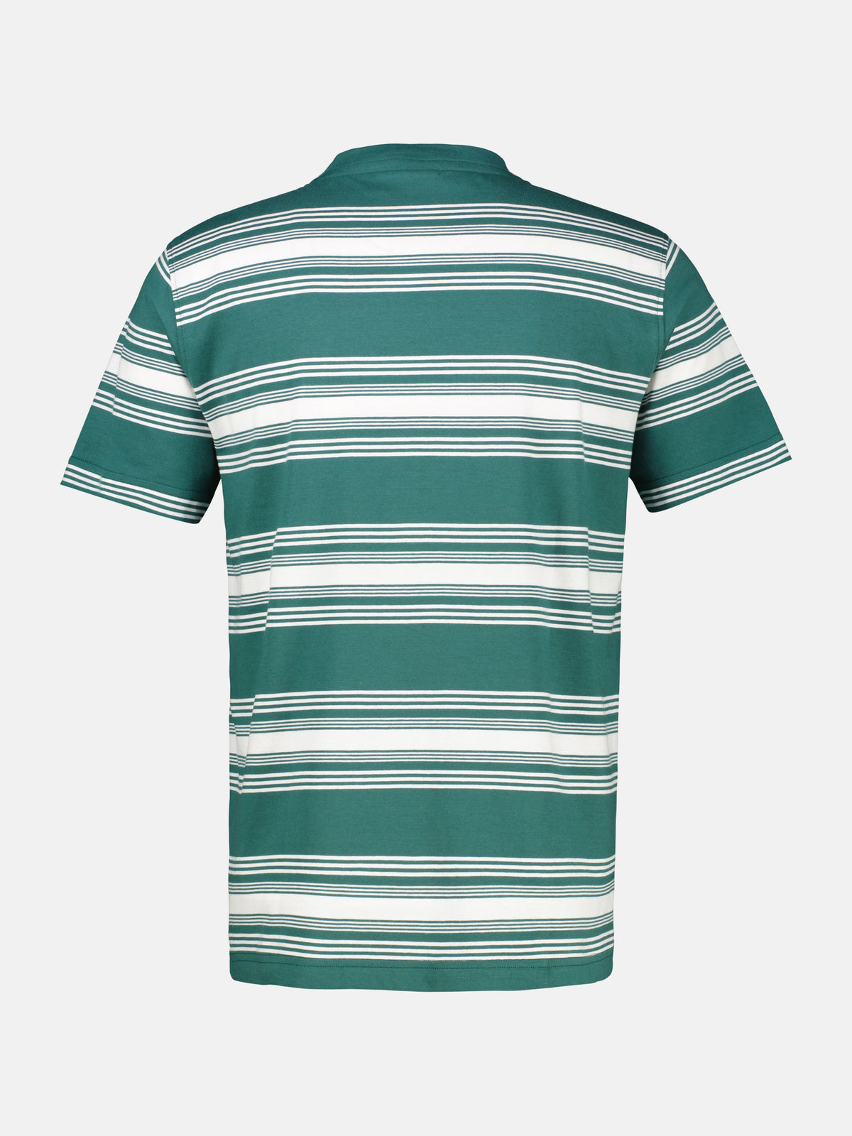 T-Shirt im Streifenlook mit O-Neck - T-Shirt Rundhals