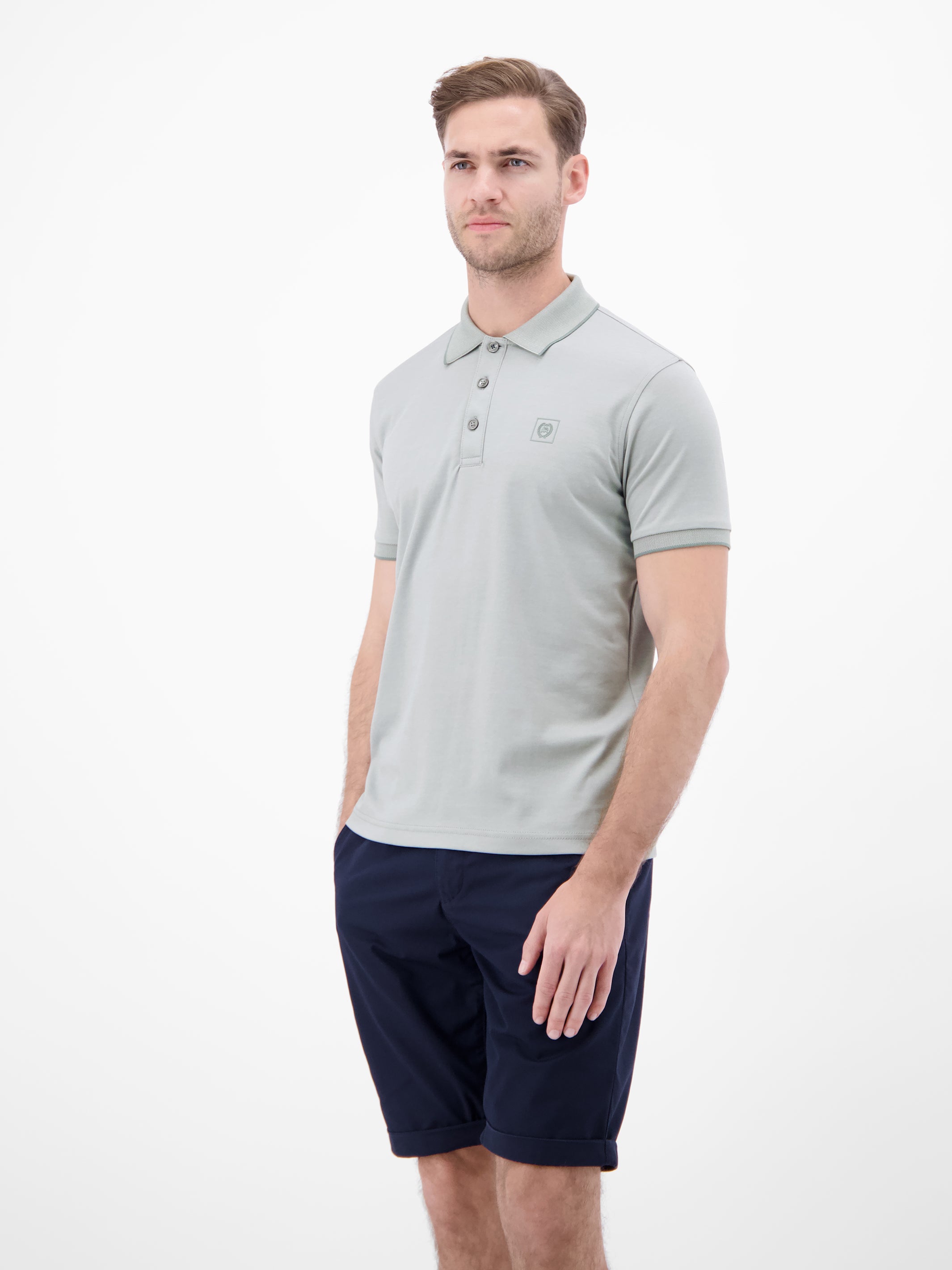 Unifarbenes Poloshirt in Piqué-Qualität - Polo Shirt Kurzarm