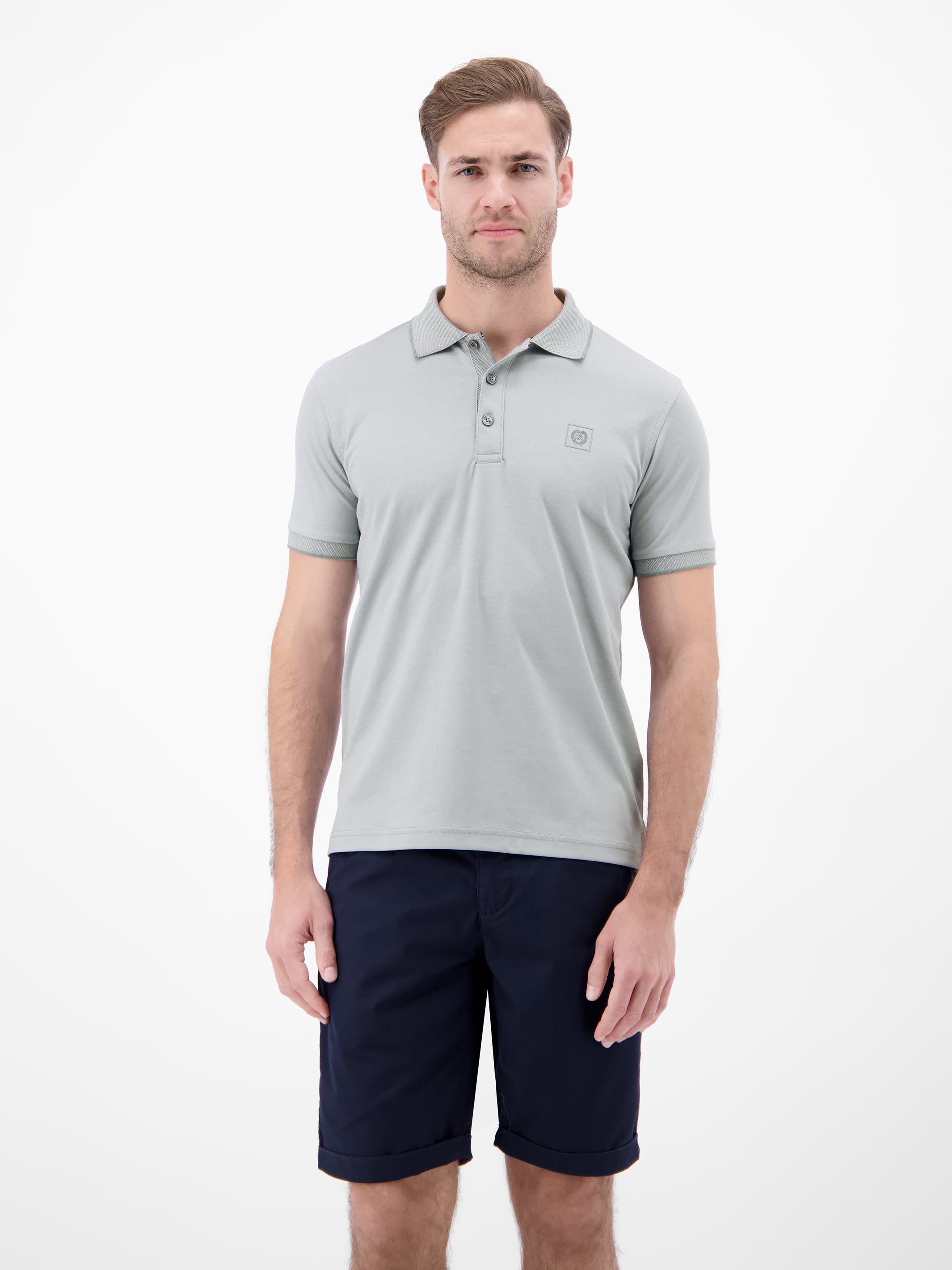 Unifarbenes Poloshirt in Piqué-Qualität - Polo Shirt Kurzarm
