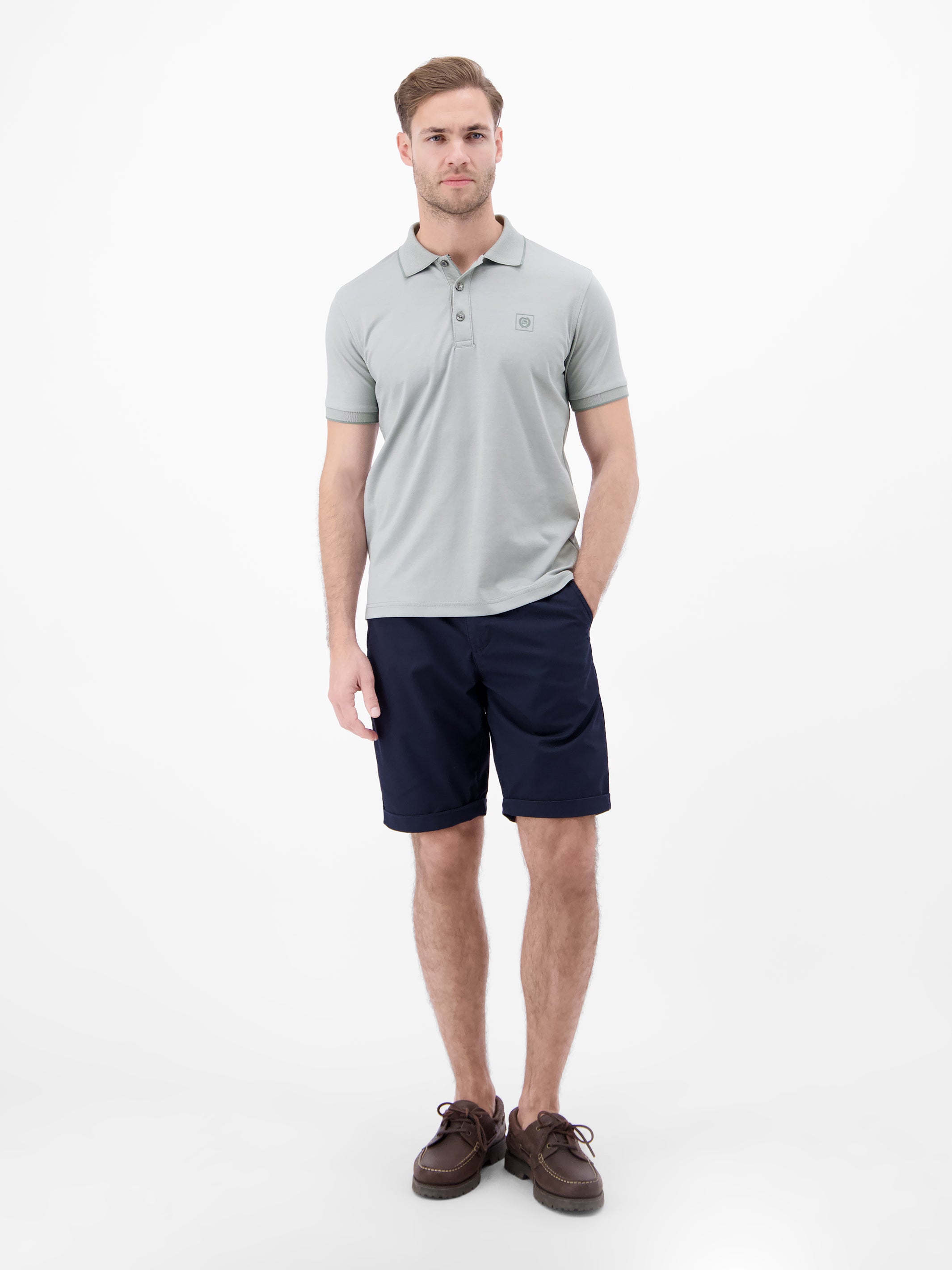 Unifarbenes Poloshirt in Piqué-Qualität - Polo Shirt Kurzarm