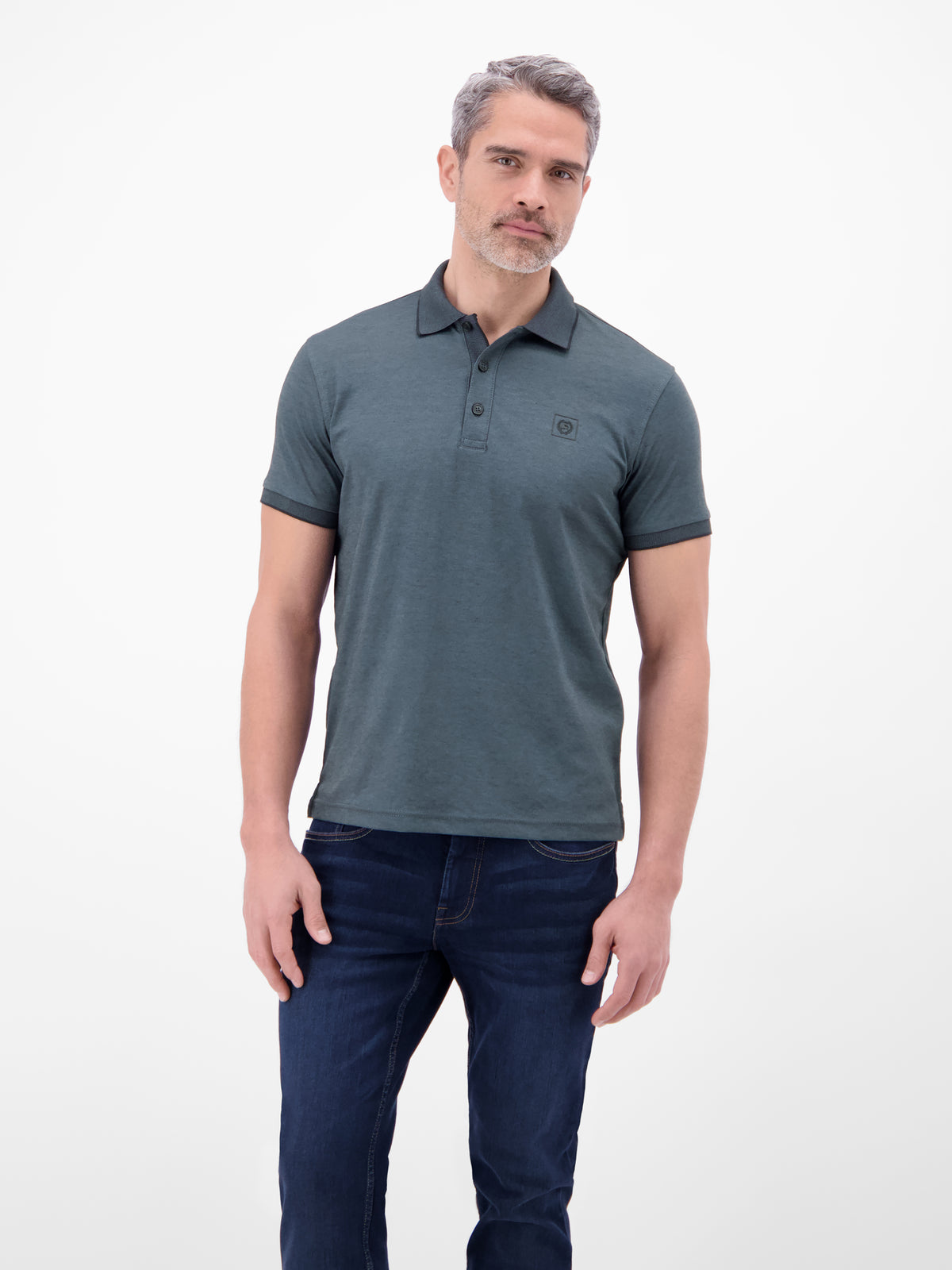 Unifarbenes Poloshirt in Piqué-Qualität - Polo Shirt Kurzarm