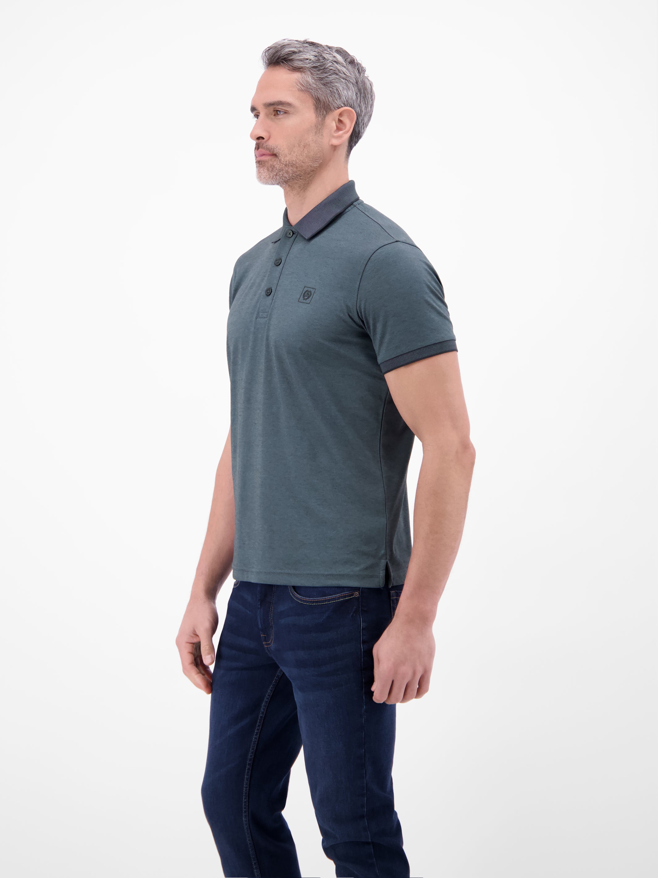 Unifarbenes Poloshirt in Piqué-Qualität - Polo Shirt Kurzarm