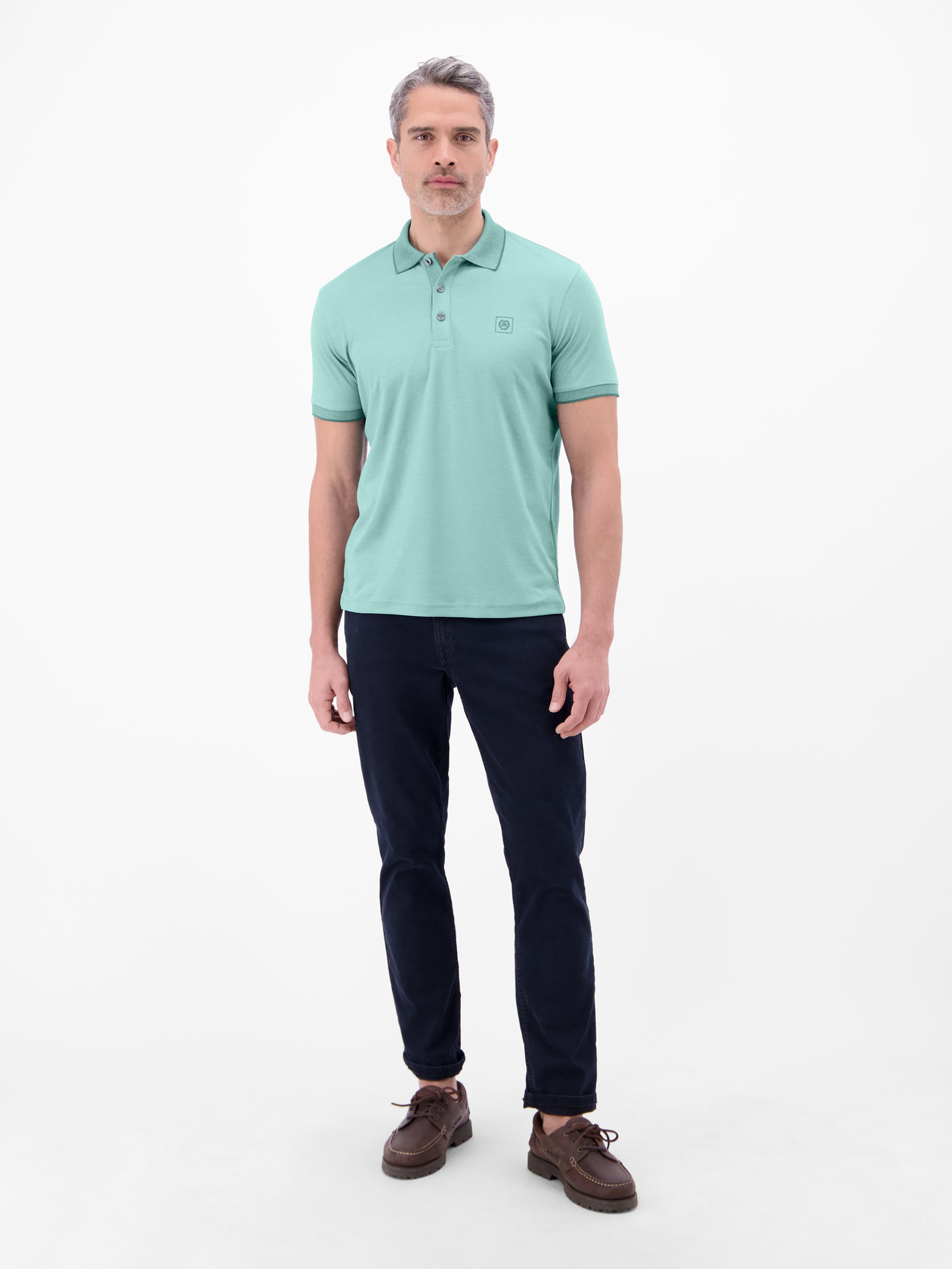 Unifarbenes Poloshirt in Piqué-Qualität - Polo Shirt Kurzarm