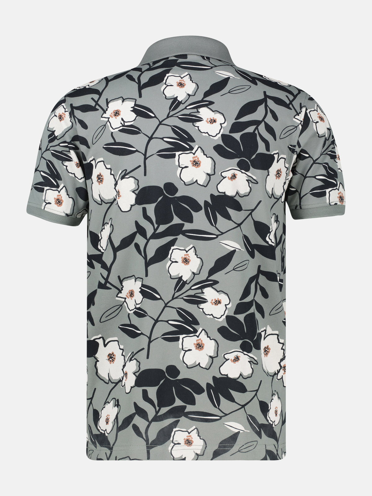 Poloshirt mit floralem Print aus 100% Baumwolle - Polo Shirt Kurzarm