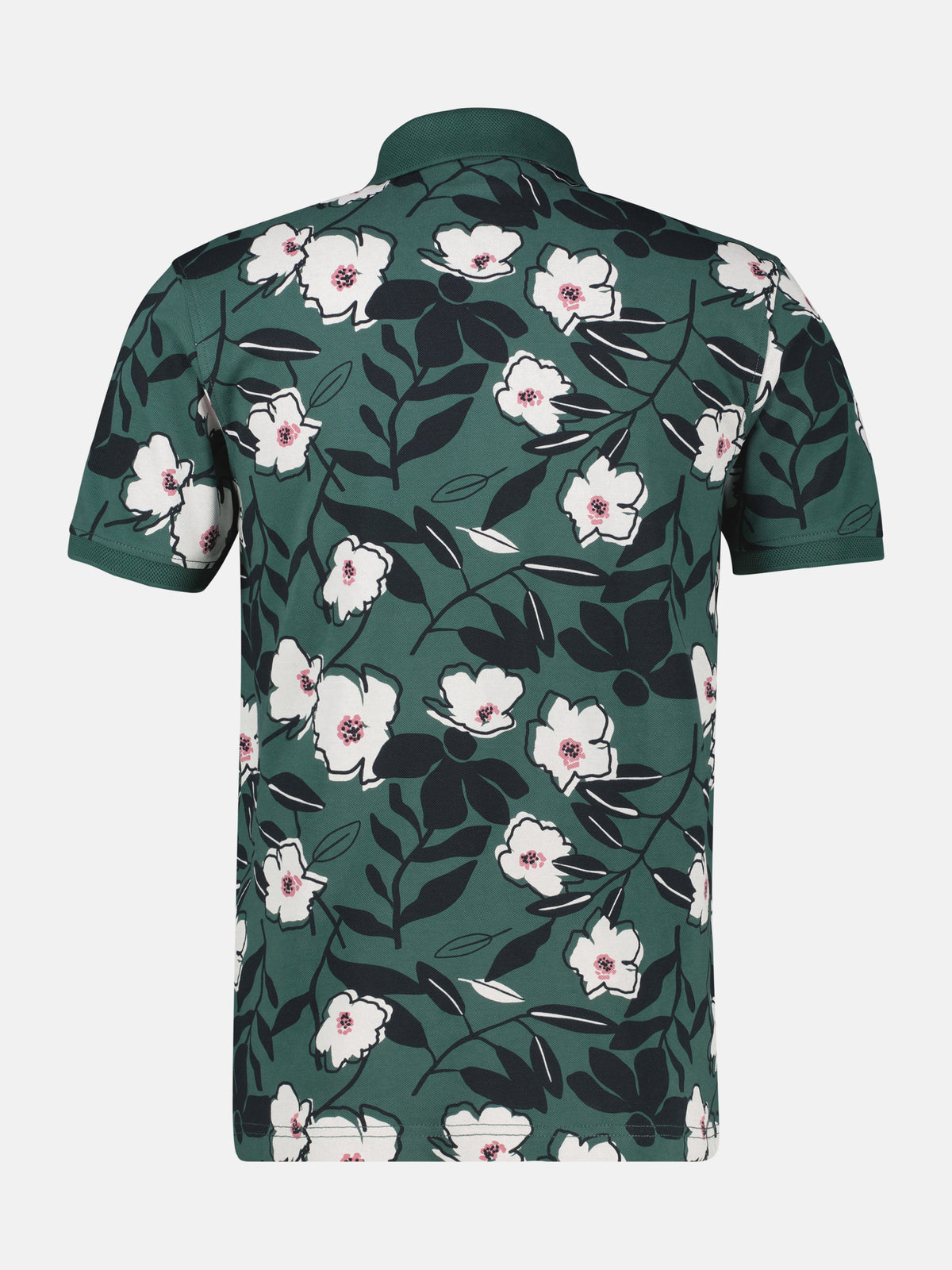 Poloshirt mit floralem Print aus 100% Baumwolle - Polo Shirt Kurzarm